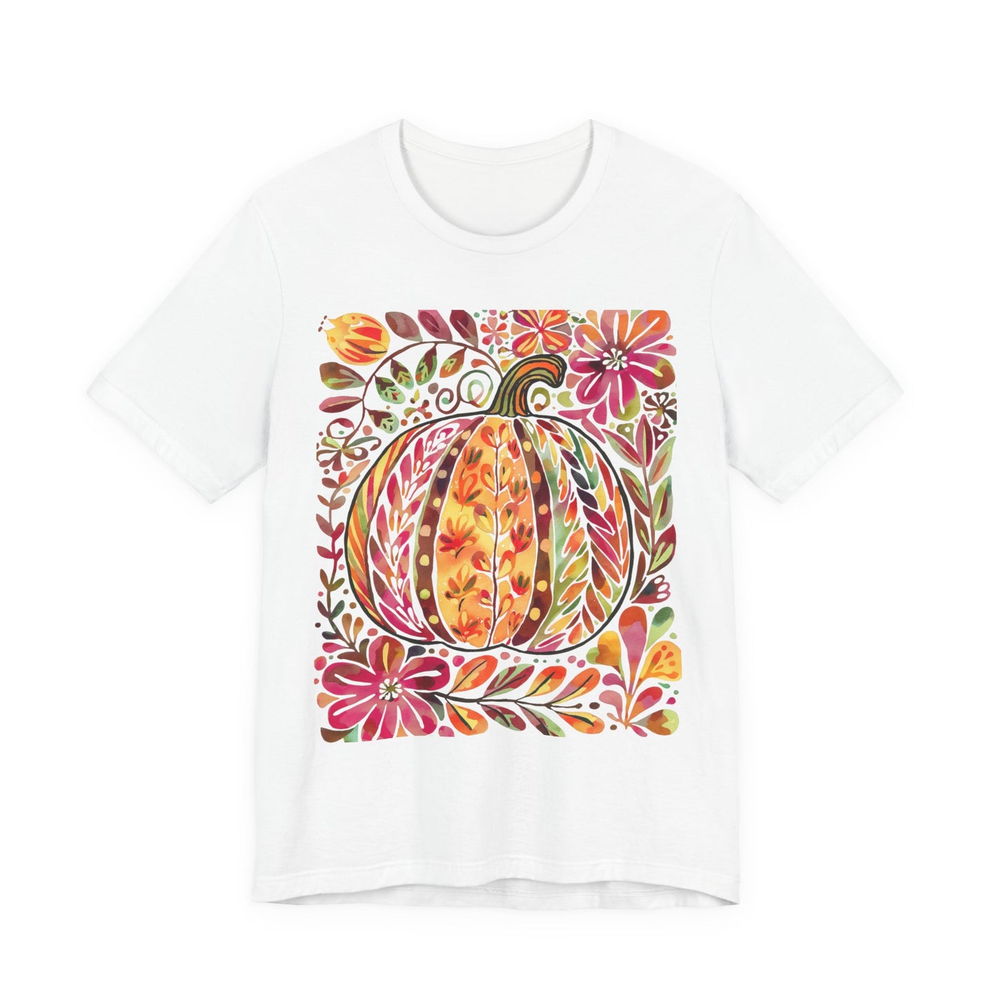 Autumn Pumpkin Graphic Tee, Fall T-Shirt, Halloween Apparel, Thanksgiving Gift
