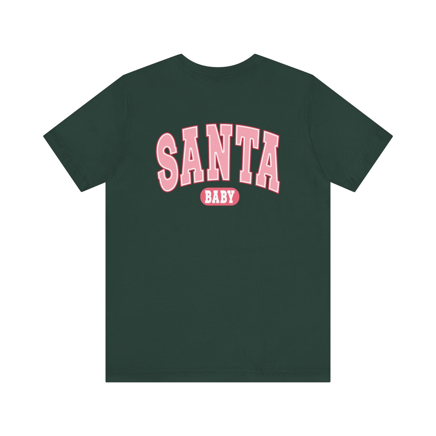 Santa Baby Christmas Tee – Pink Retro Holiday Shirt for Women | Cute & Festive T-Shirt
