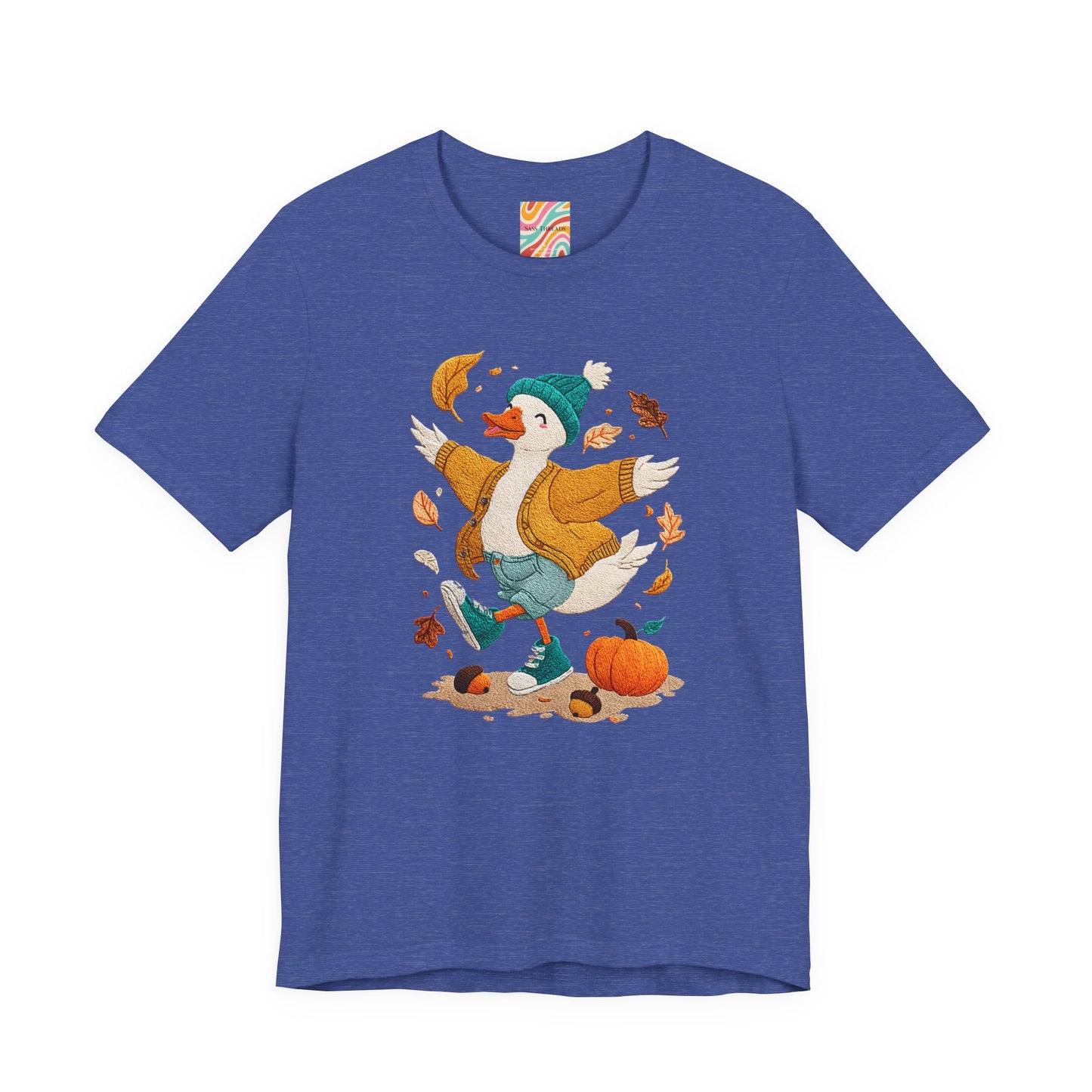 Autumn Goose Graphic Tee, Fall Vibes Shirt, Cozy Casual Wear, Thanksgiving Outfit, Unisex Seasonal Apparel
