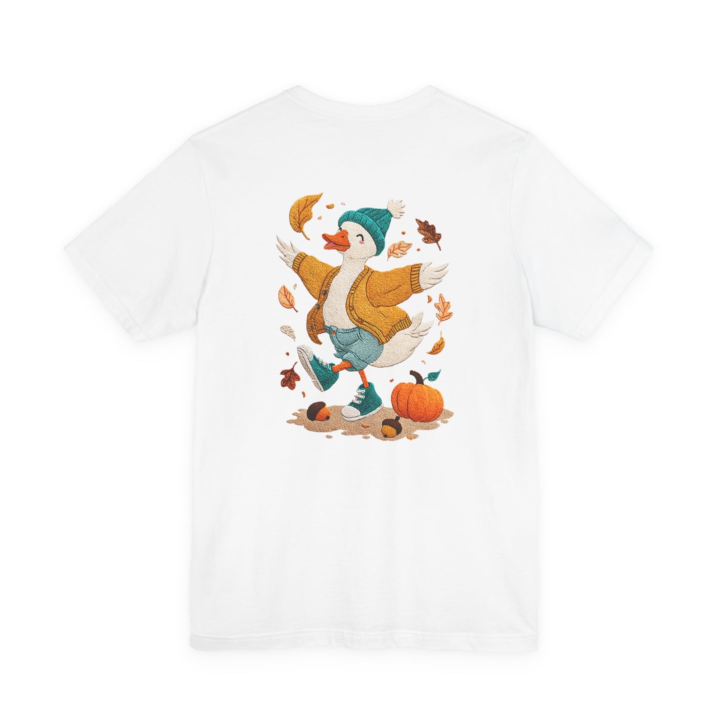 Autumn Goose Graphic Tee, Fall Vibes Shirt, Cozy Casual Wear, Thanksgiving Outfit, Unisex Seasonal Apparel