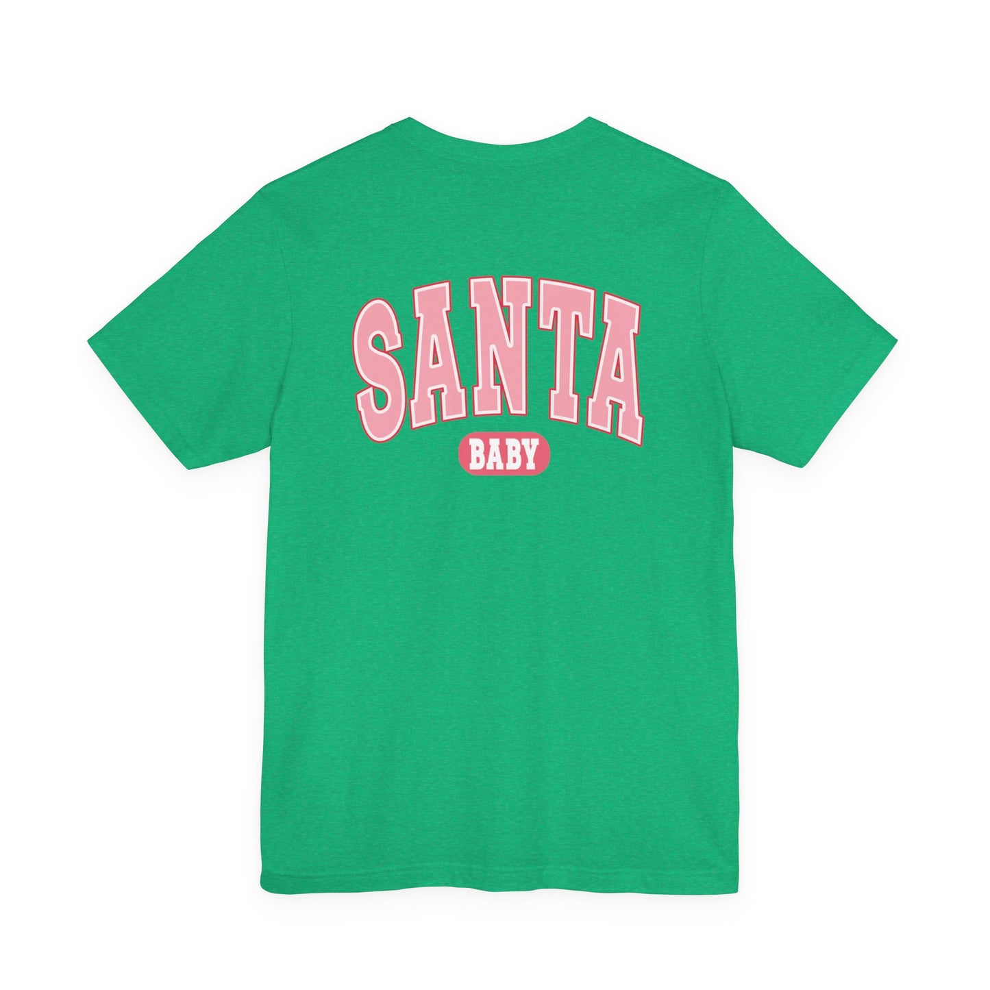 Santa Baby Christmas Tee – Pink Retro Holiday Shirt for Women | Cute & Festive T-Shirt