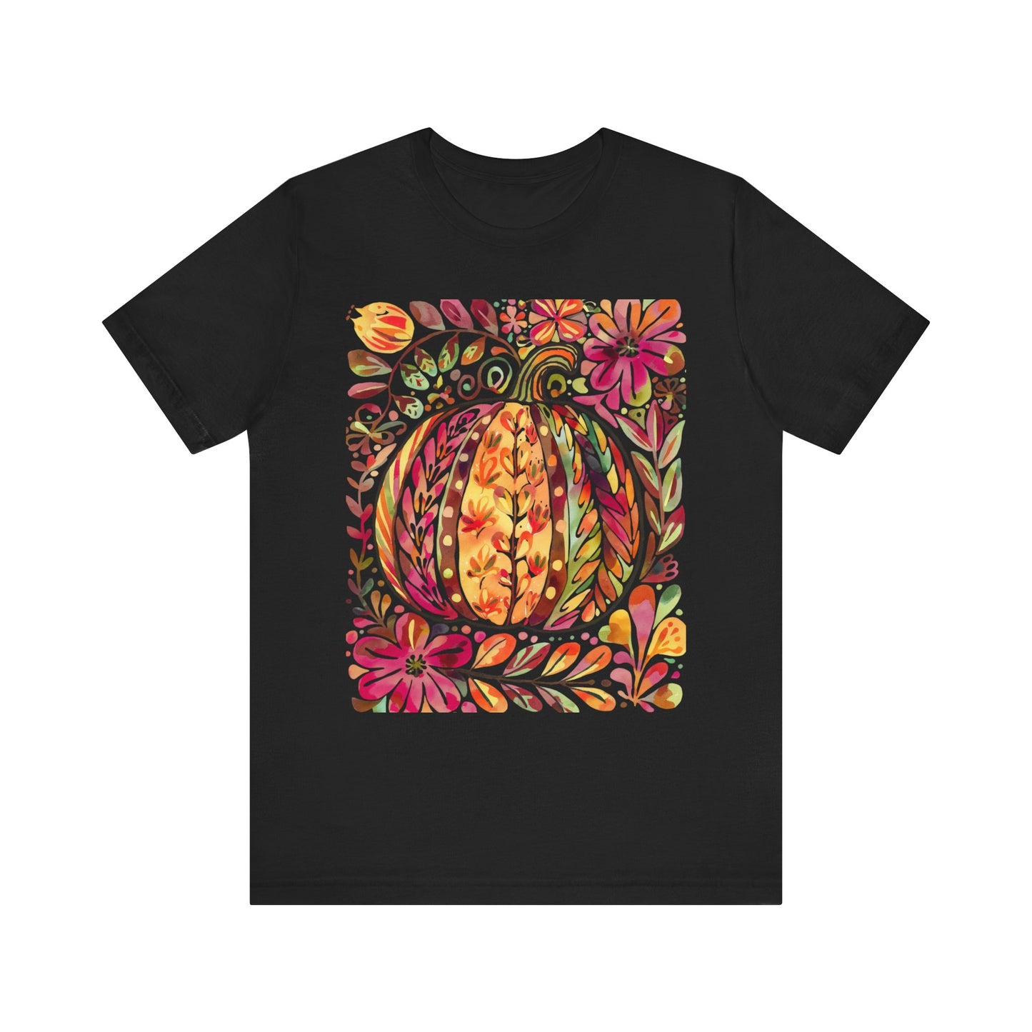 Autumn Pumpkin Graphic Tee, Fall T-Shirt, Halloween Apparel, Thanksgiving Gift