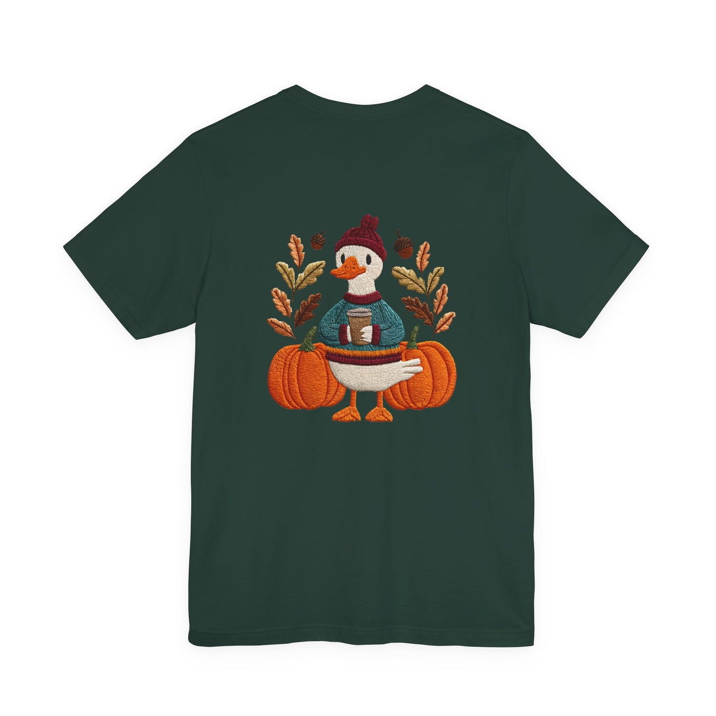 Autumn Goose Graphic Tee | Fall Sweatshirt, Cute Animal Shirt, Thanksgiving Gift, Cozy Apparel, Pumpkin Decor