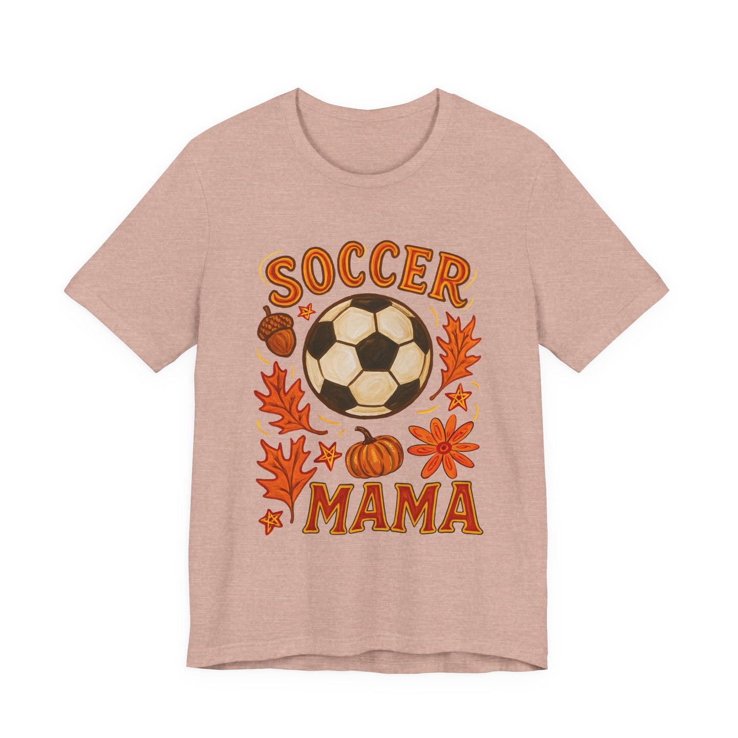 Autumn Soccer Mama Tee - Perfect for Fall Games, Gifts for Soccer Moms