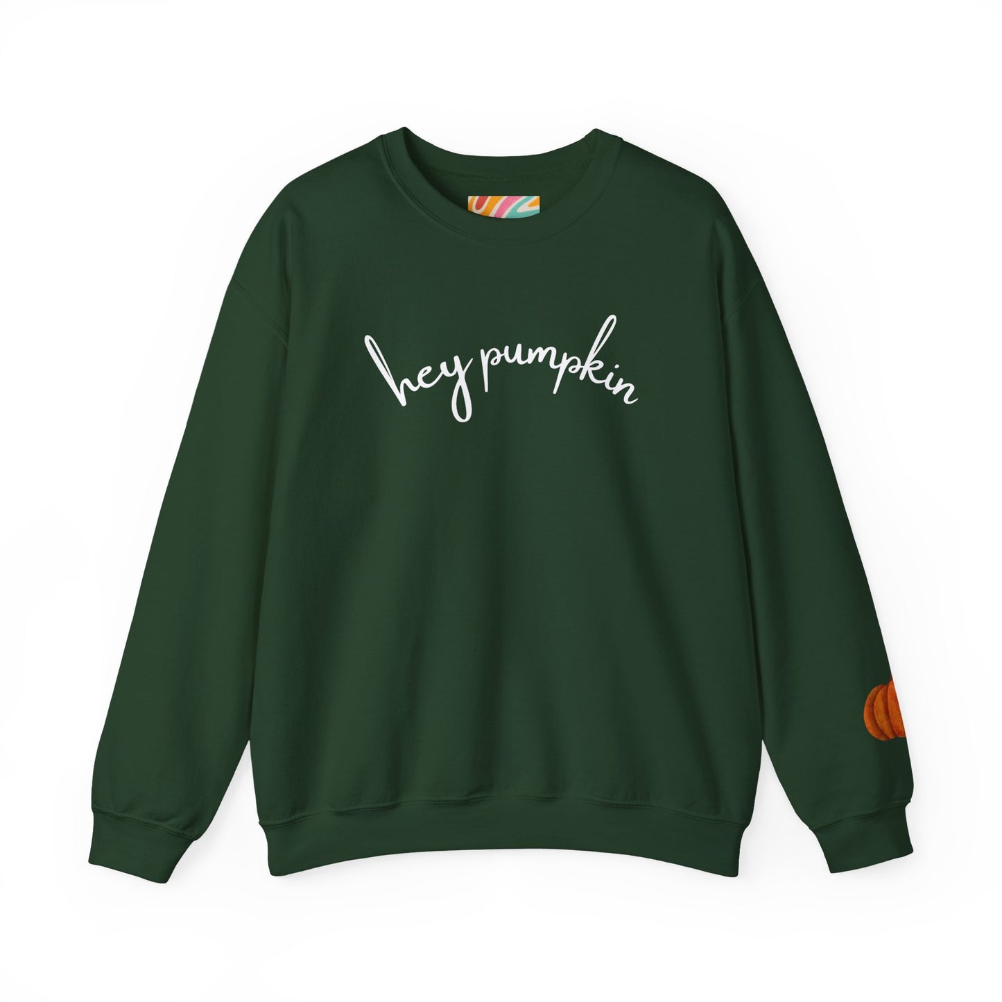 Hey Pumpkin Crewneck Sweatshirt, Cozy Autumn Apparel, Halloween Sweatshirt, Fall Fashion, Pumpkin Lover Gift