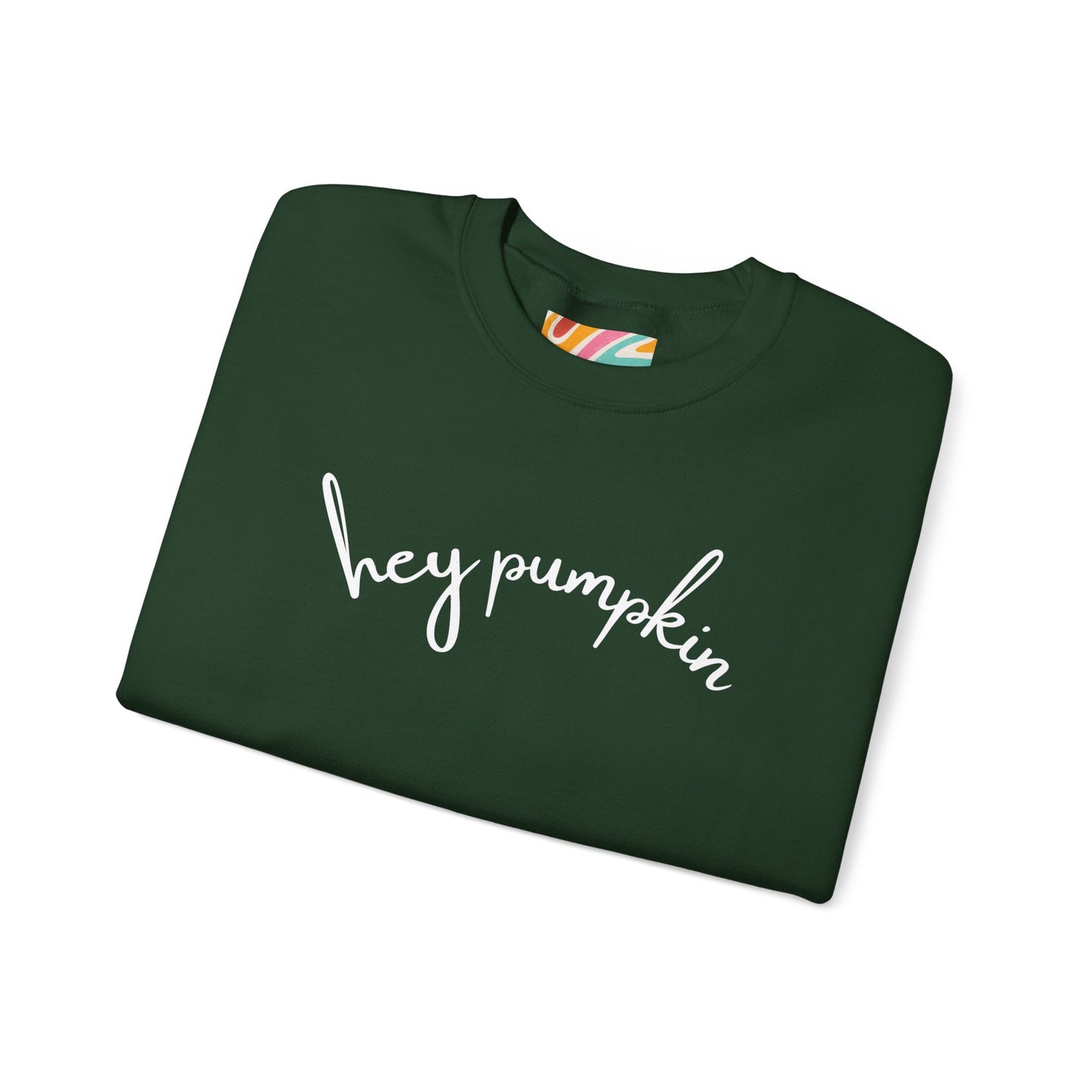 Hey Pumpkin Crewneck Sweatshirt, Cozy Autumn Apparel, Halloween Sweatshirt, Fall Fashion, Pumpkin Lover Gift