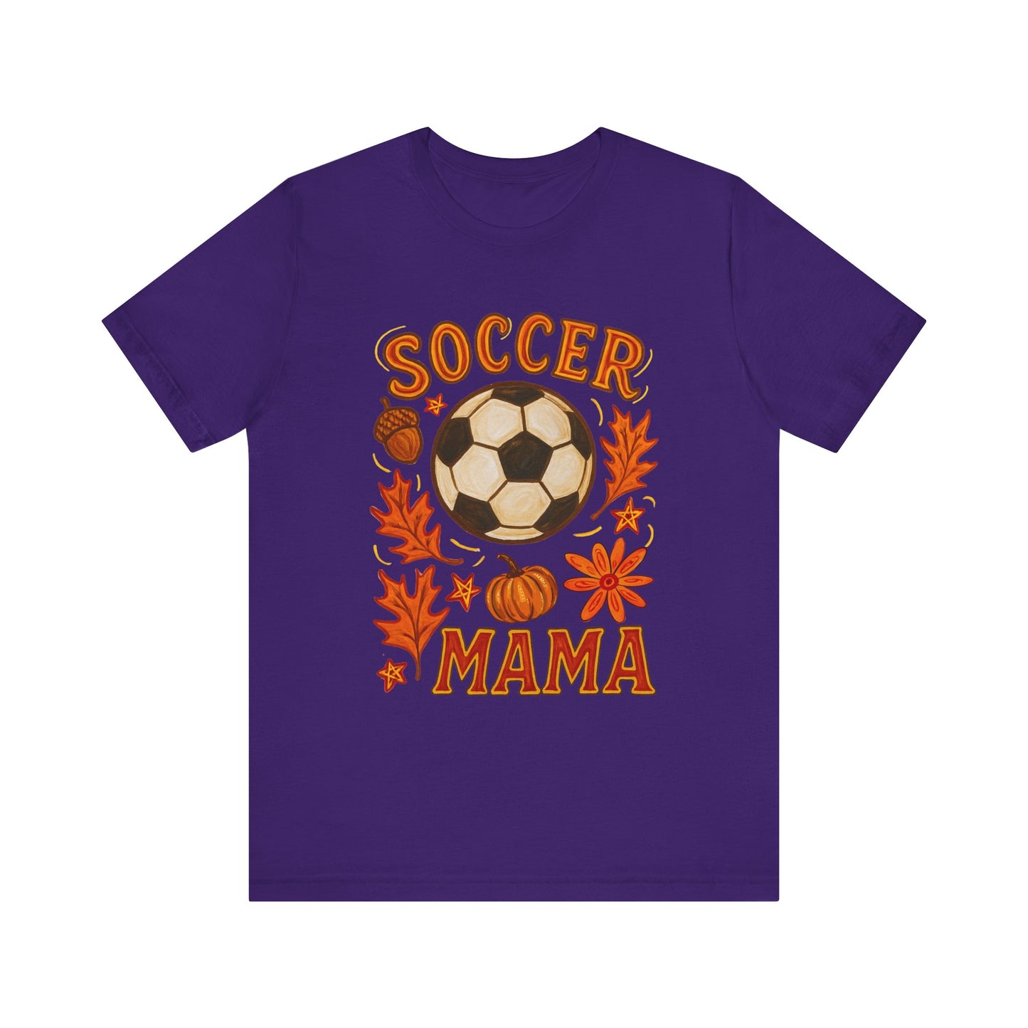 Autumn Soccer Mama Tee - Perfect for Fall Games, Gifts for Soccer Moms