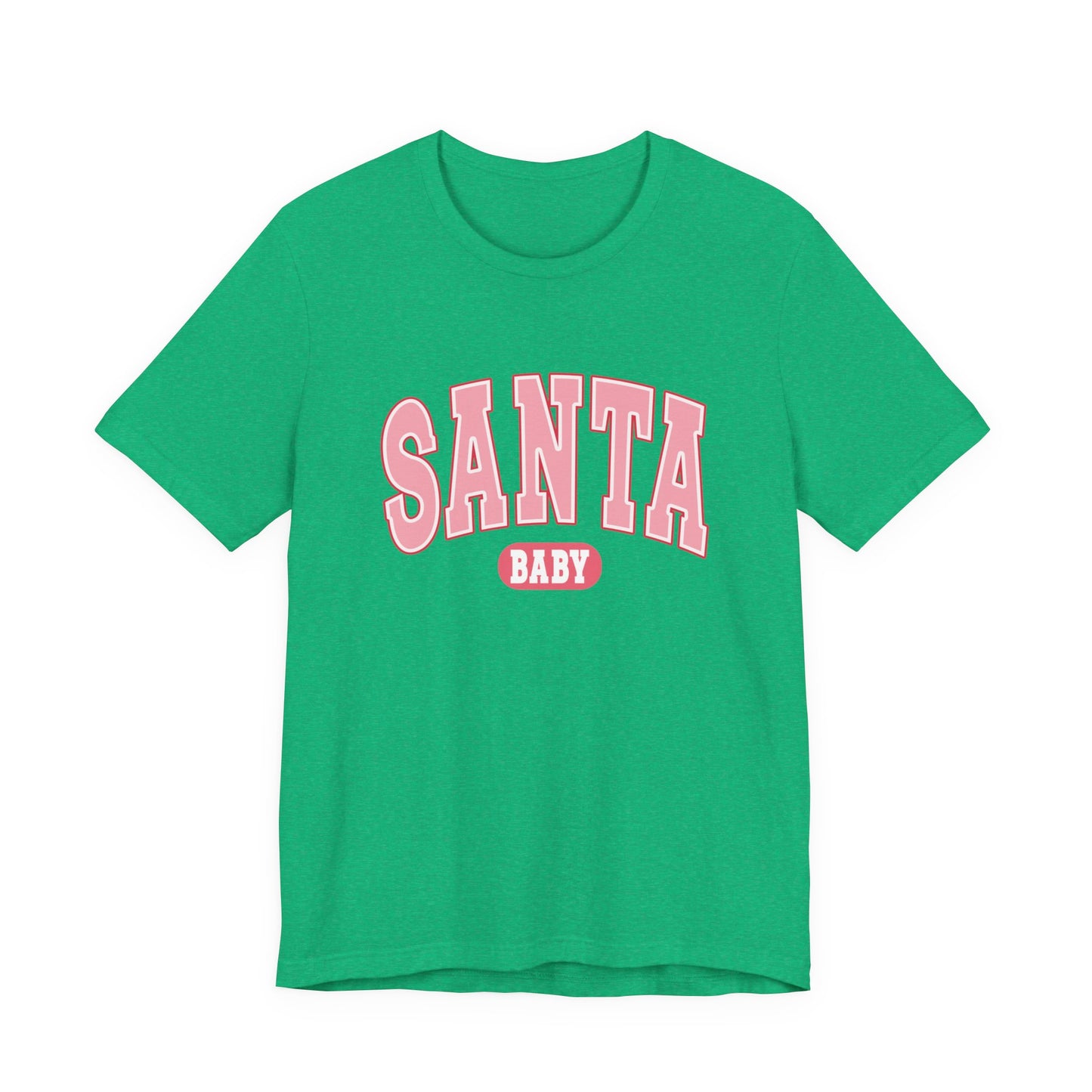 Santa Baby Christmas Tee – Pink Retro Holiday Shirt for Women | Cute & Festive T-Shirt