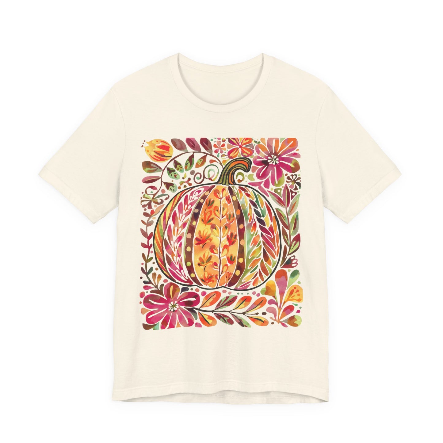 Autumn Pumpkin Graphic Tee, Fall T-Shirt, Halloween Apparel, Thanksgiving Gift