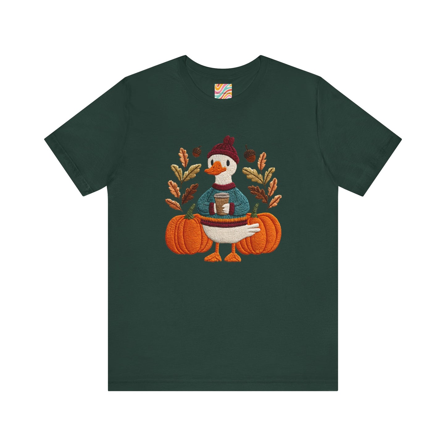 Autumn Goose Graphic Tee | Fall Sweatshirt, Cute Animal Shirt, Thanksgiving Gift, Cozy Apparel, Pumpkin Decor