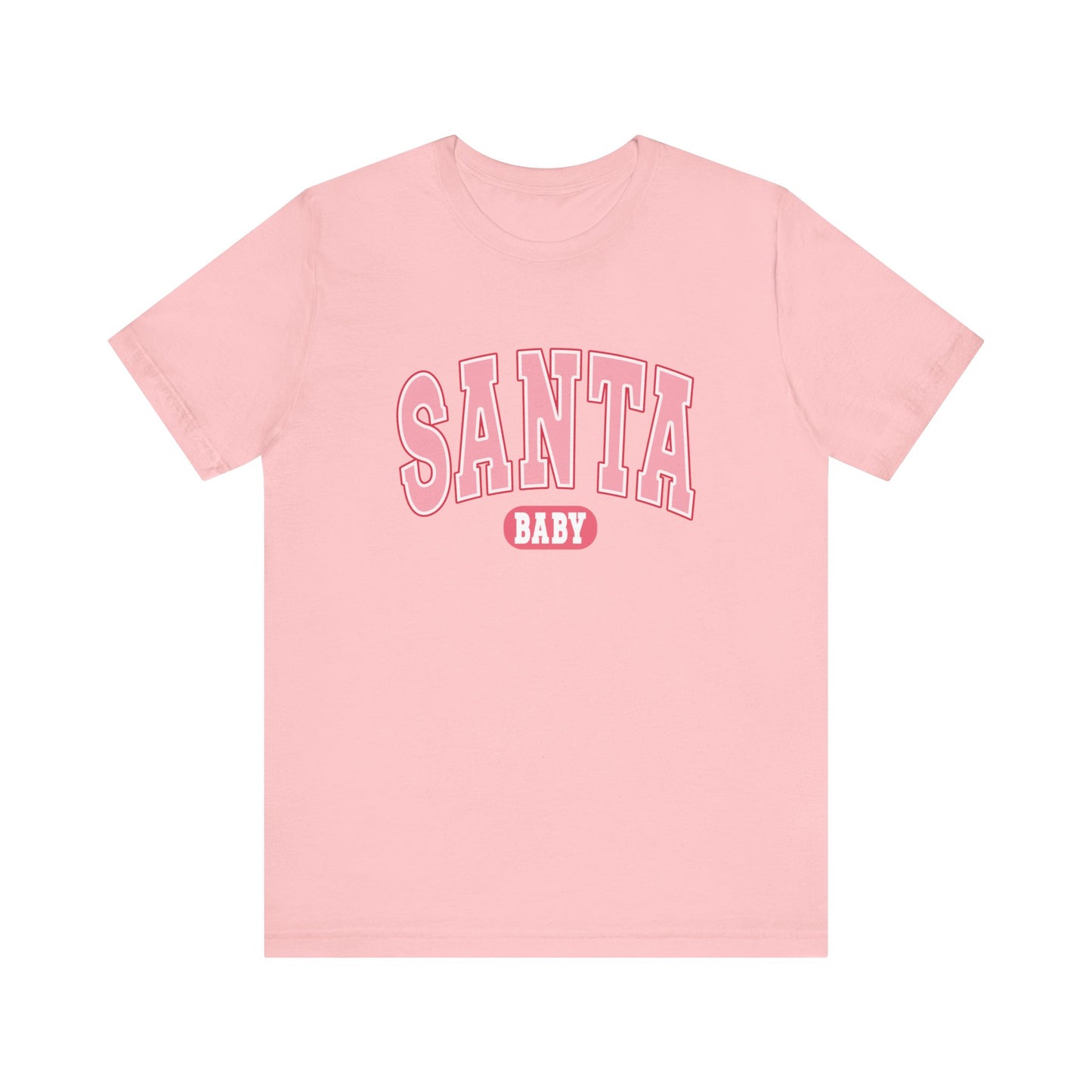Santa Baby Christmas Tee – Pink Retro Holiday Shirt for Women | Cute & Festive T-Shirt