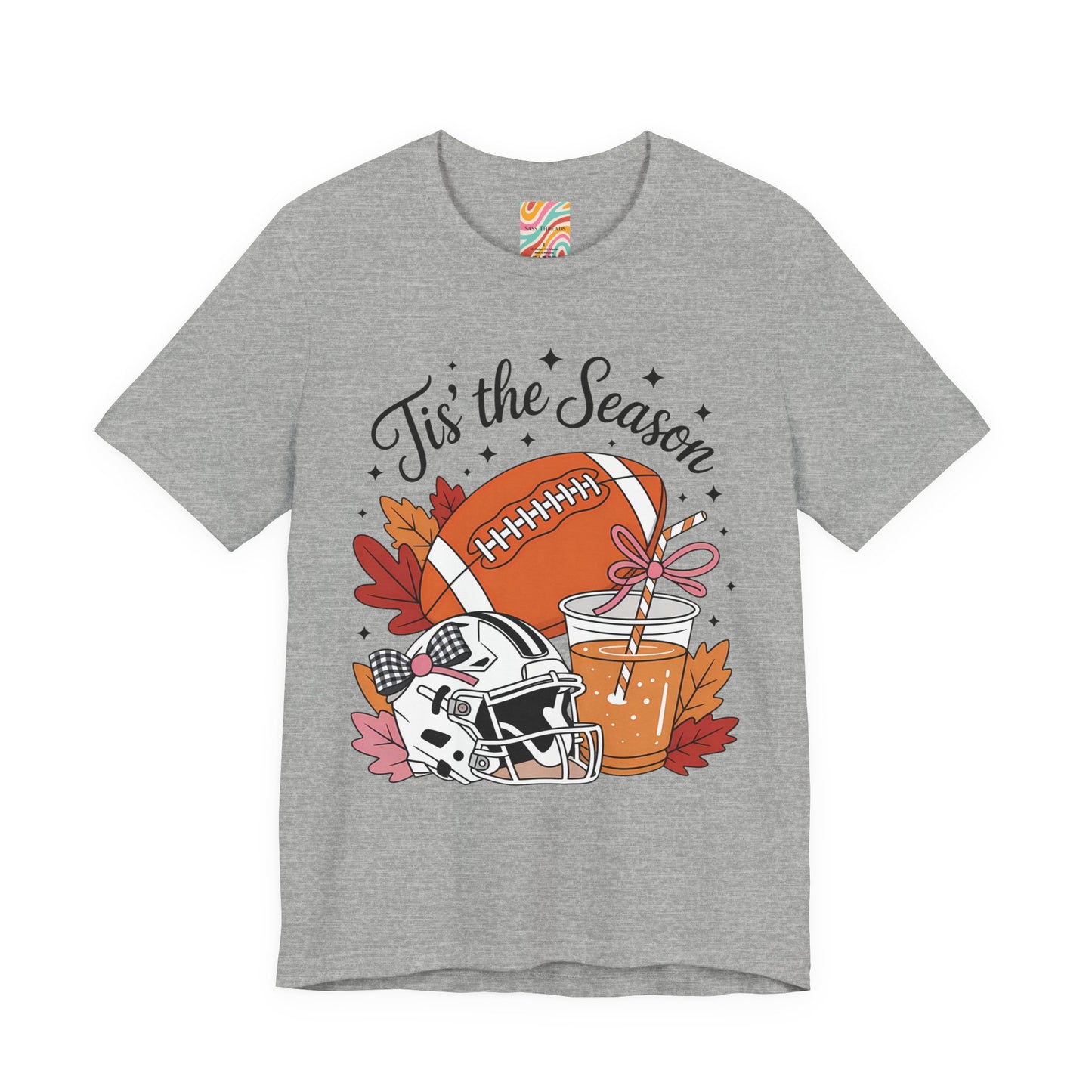 Football Season Tee, Unisex Jersey Short Sleeve Tee, Fall Shirt, Pumpkin Spice, Autumn Fashion, Game Day Apparel