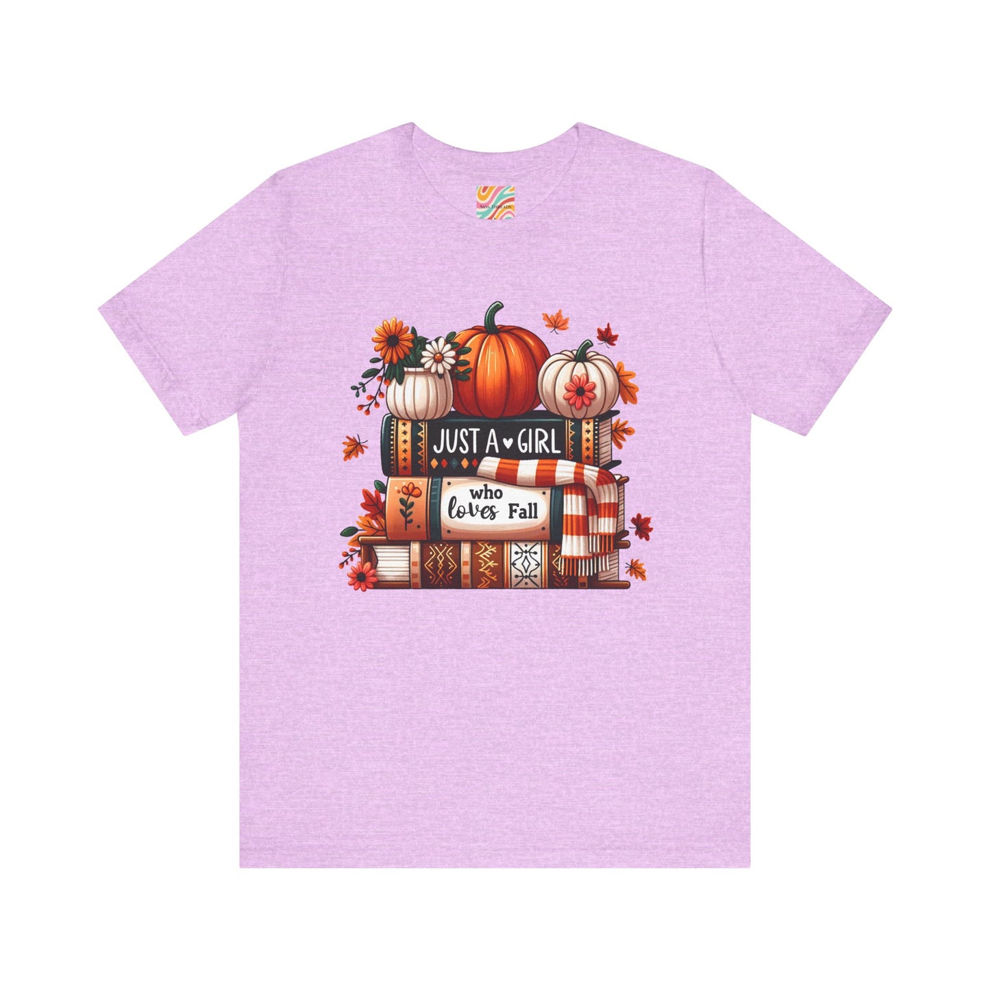 Fall Lover Tee, Autumn T-Shirt, Just a Girl Who Loves books