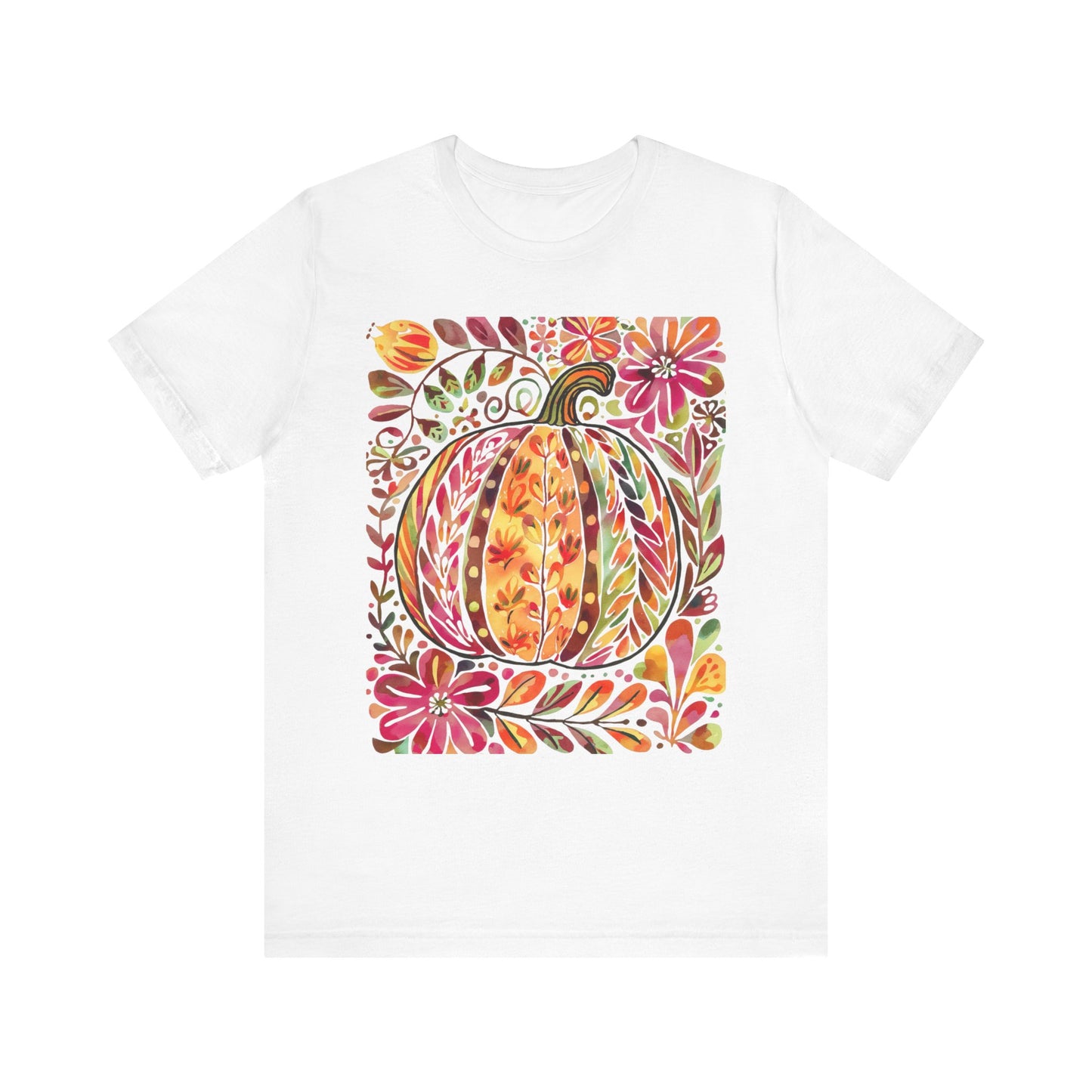 Autumn Pumpkin Graphic Tee, Fall T-Shirt, Halloween Apparel, Thanksgiving Gift