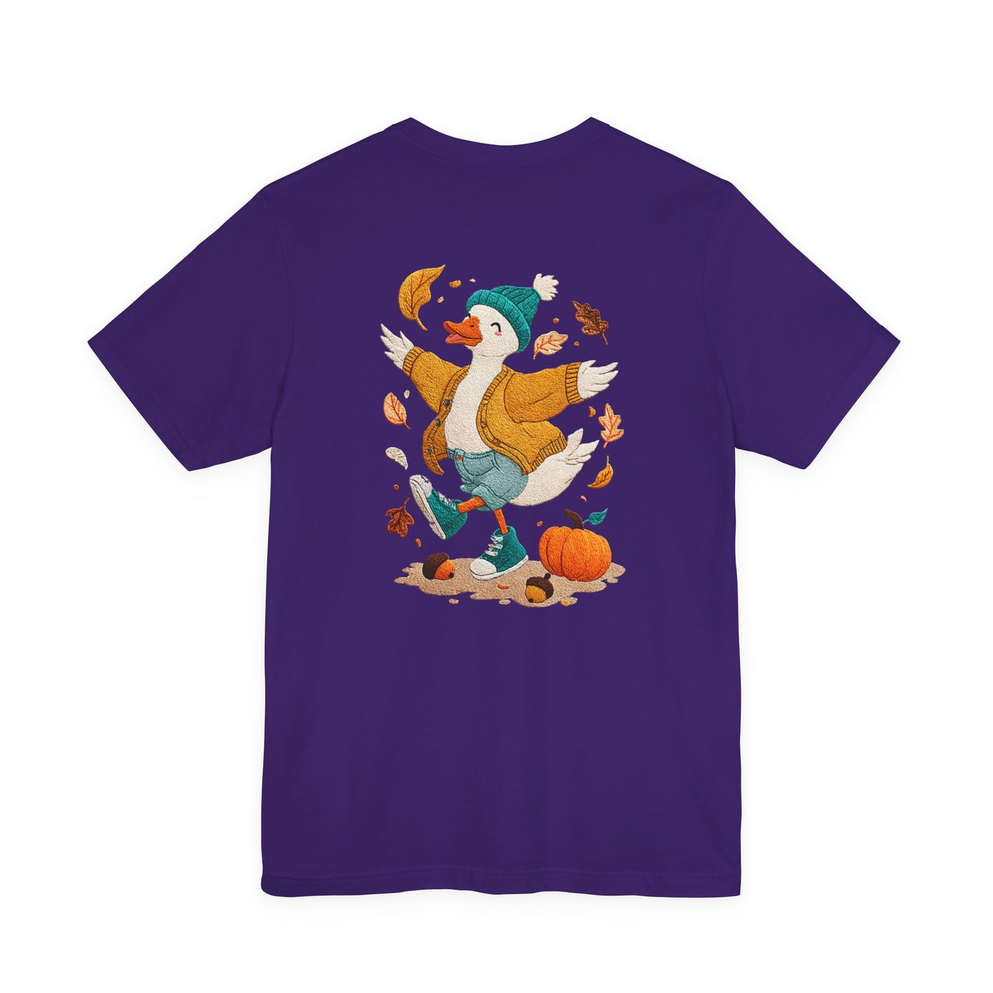 Autumn Goose Graphic Tee, Fall Vibes Shirt, Cozy Casual Wear, Thanksgiving Outfit, Unisex Seasonal Apparel