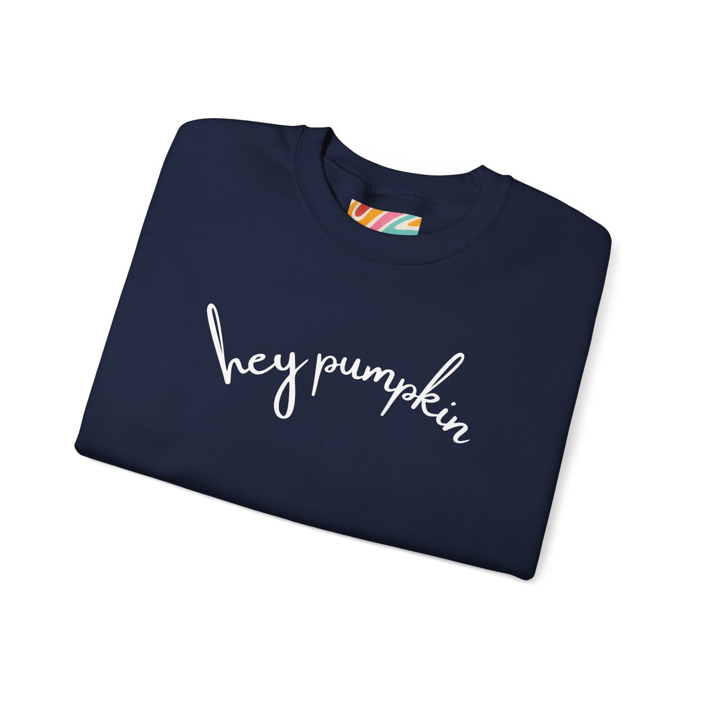 Hey Pumpkin Crewneck Sweatshirt, Cozy Autumn Apparel, Halloween Sweatshirt, Fall Fashion, Pumpkin Lover Gift