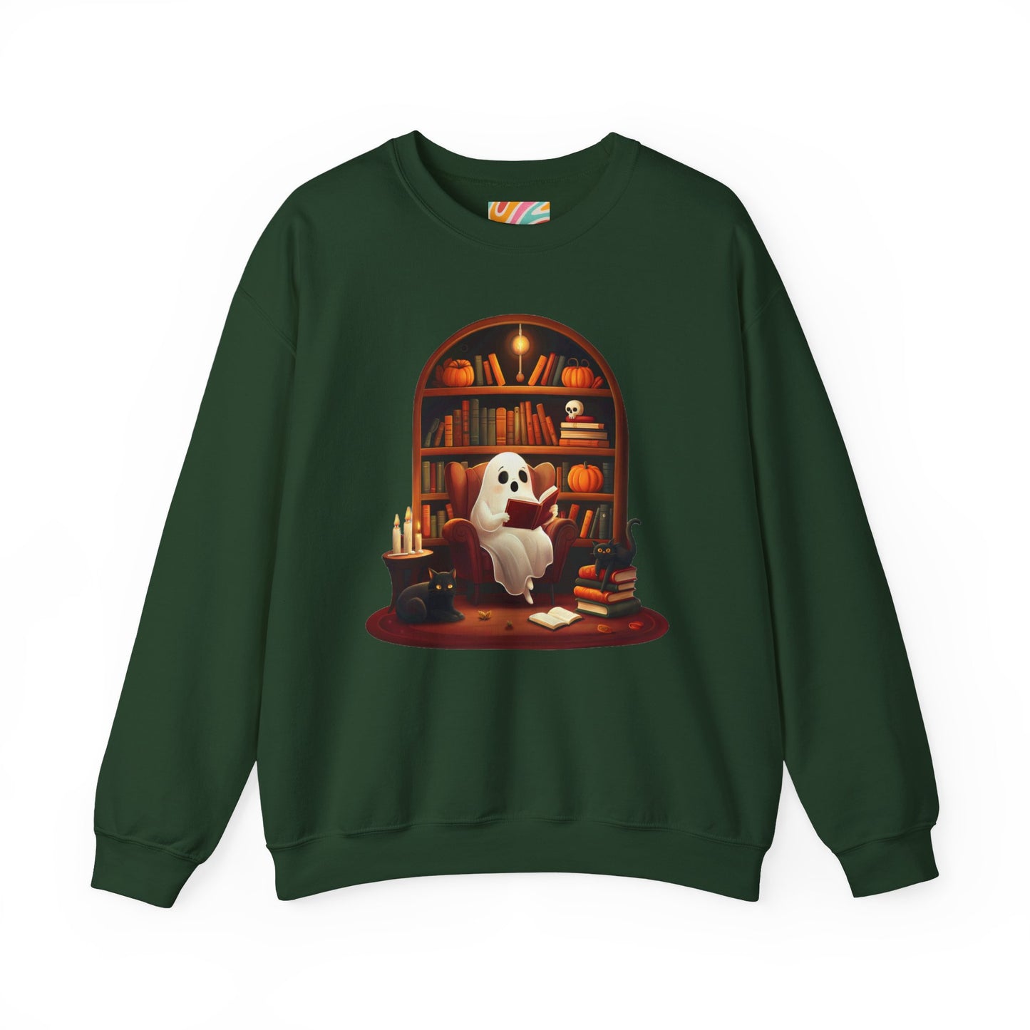 Cozy Ghost Reading Sweatshirt