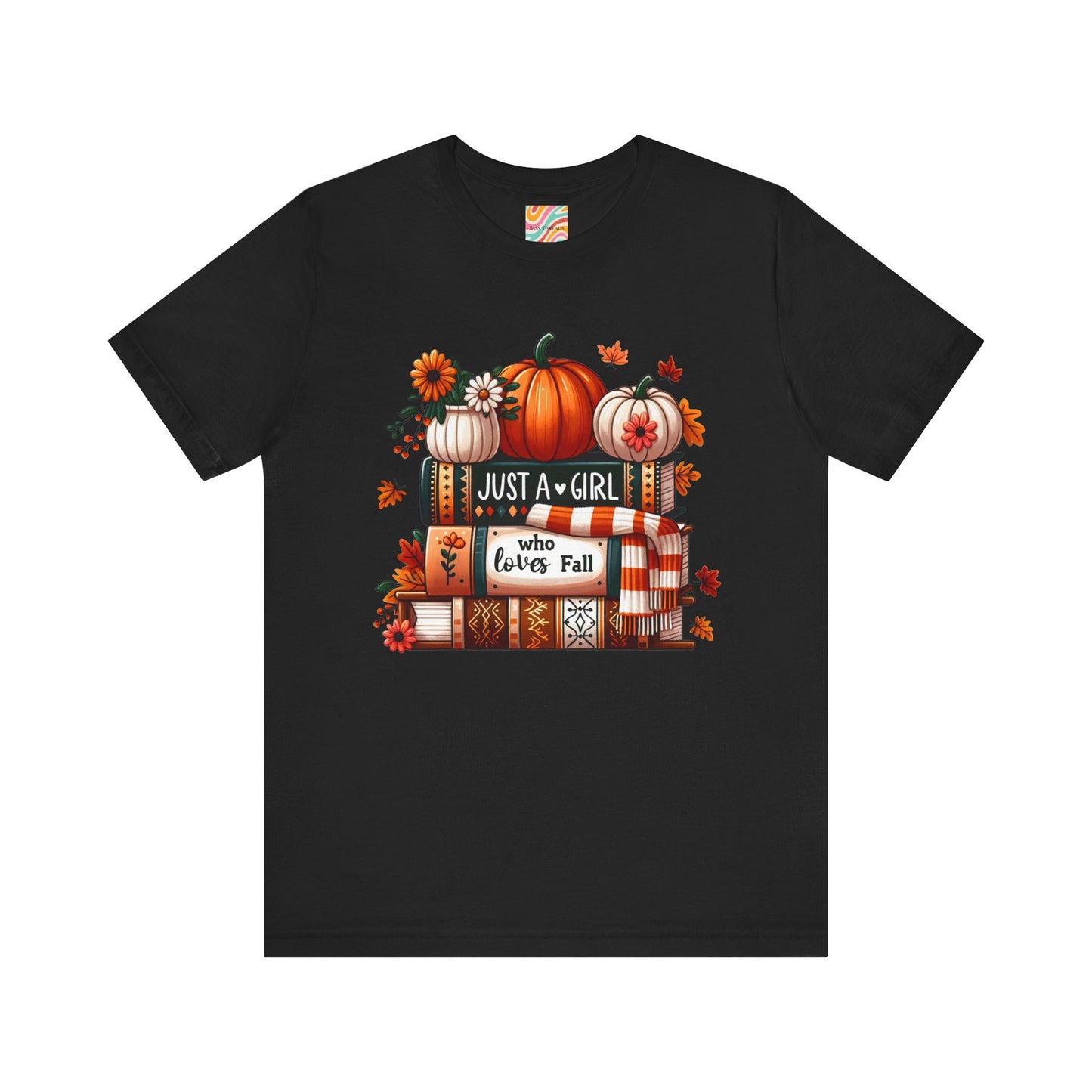Fall Lover Tee, Autumn T-Shirt, Just a Girl Who Loves books