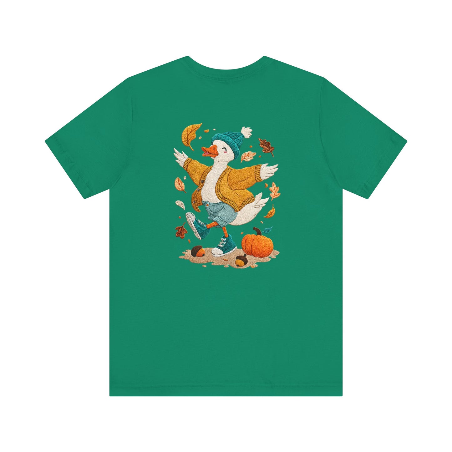 Autumn Goose Graphic Tee, Fall Vibes Shirt, Cozy Casual Wear, Thanksgiving Outfit, Unisex Seasonal Apparel
