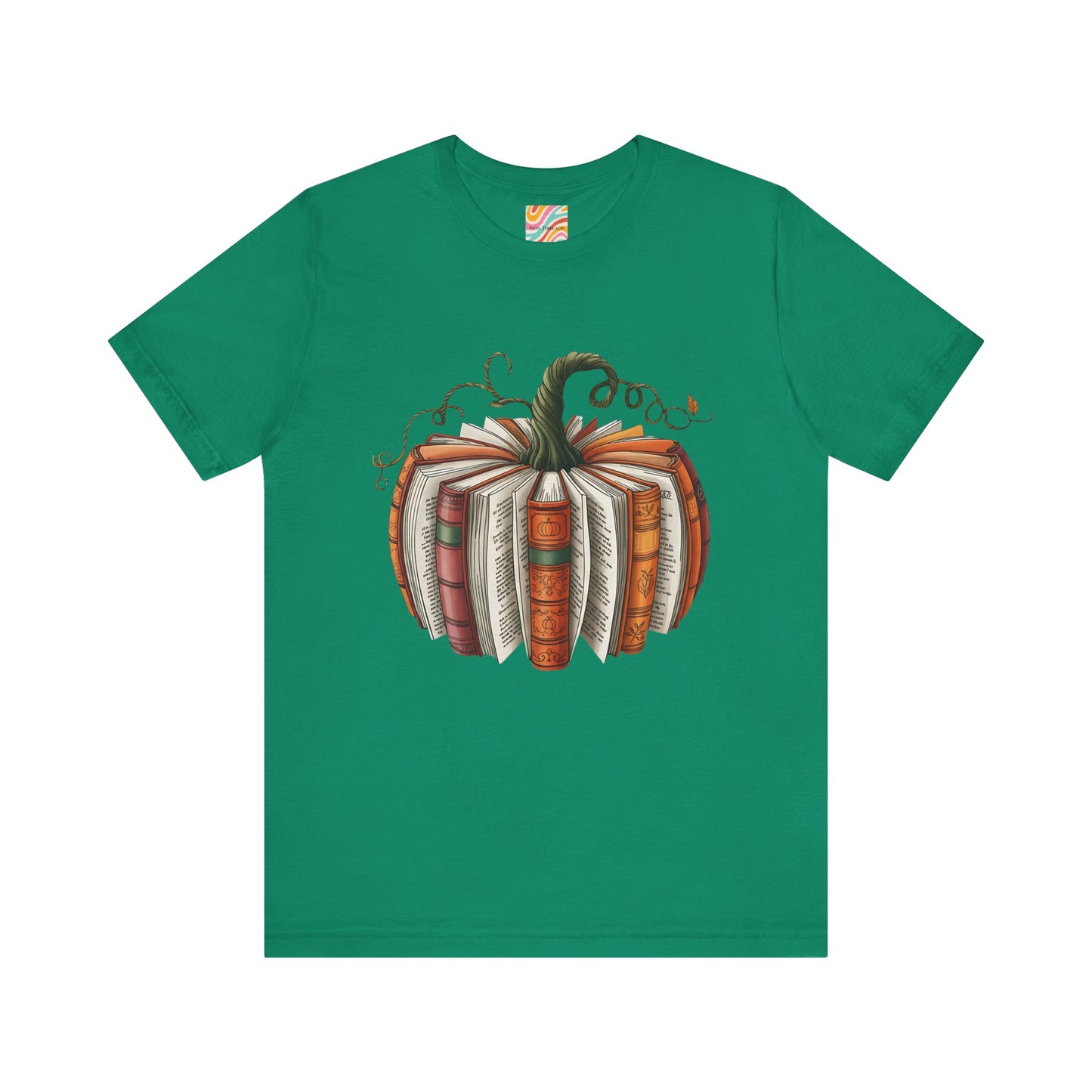 Book Pumpkin Unisex Jersey Short Sleeve Tee