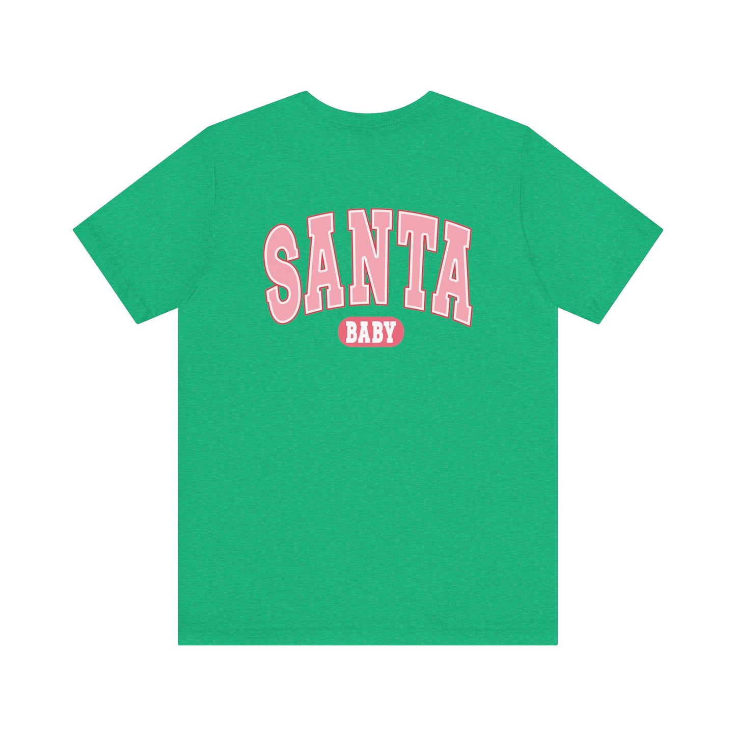 Santa Baby Christmas Tee – Pink Retro Holiday Shirt for Women | Cute & Festive T-Shirt