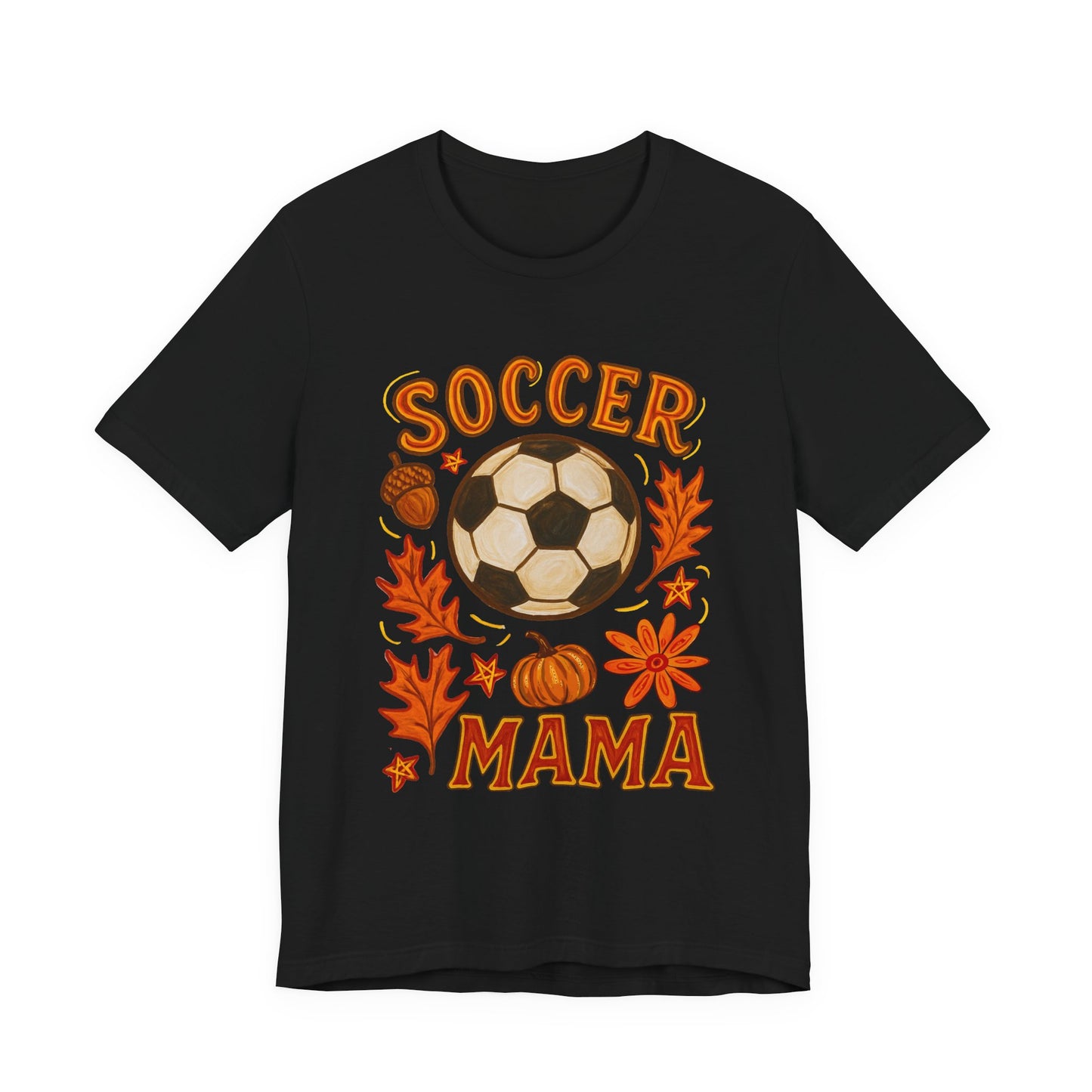 Autumn Soccer Mama Tee - Perfect for Fall Games, Gifts for Soccer Moms