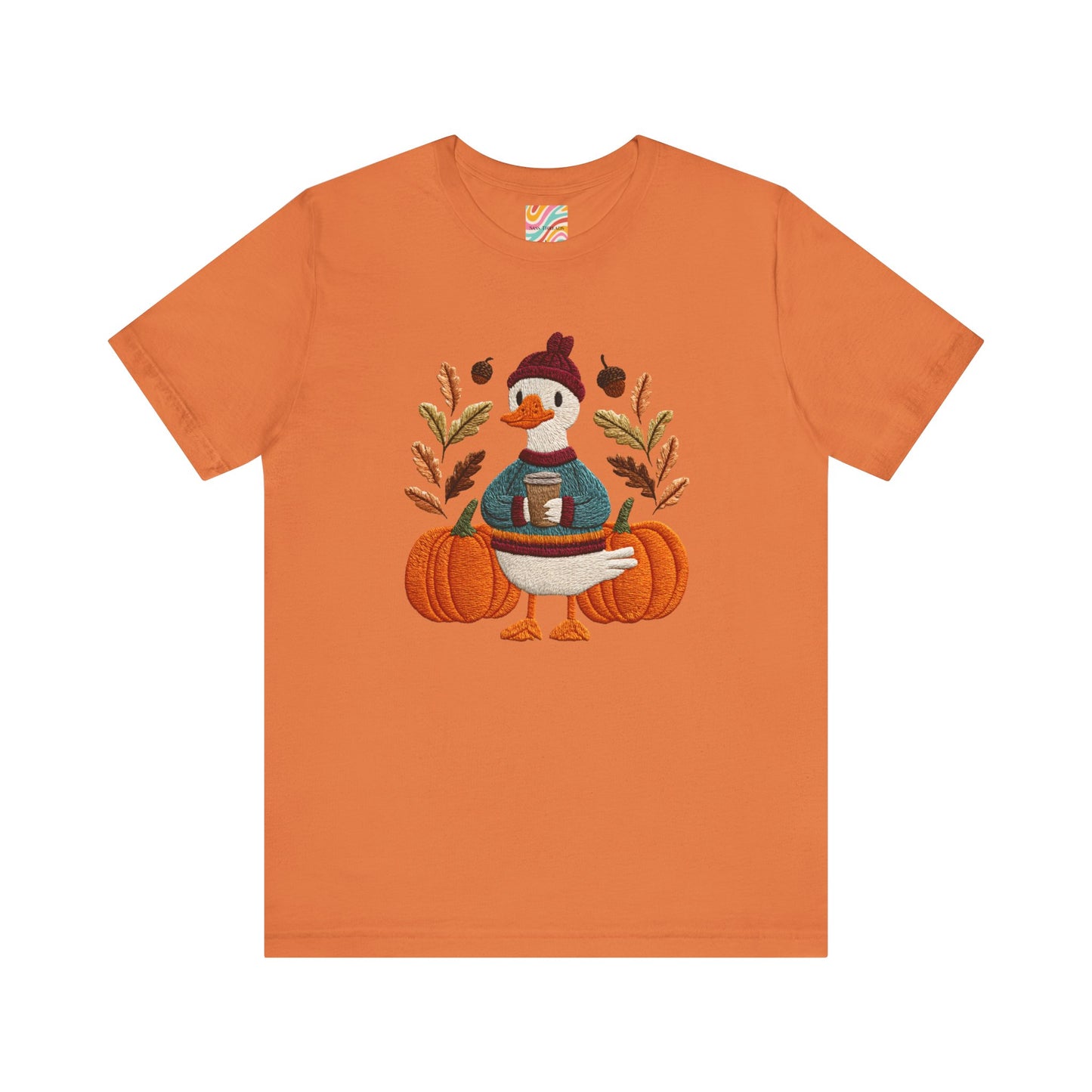 Autumn Goose Graphic Tee | Fall Sweatshirt, Cute Animal Shirt, Thanksgiving Gift, Cozy Apparel, Pumpkin Decor