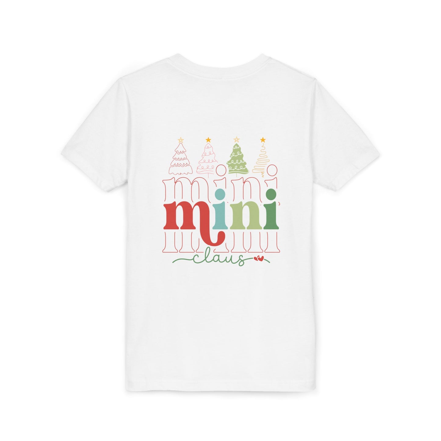 Festive Youth Tee for Mini Claus, Mini Claus Christmas Tee – Adorable Holiday Shirt for Kids