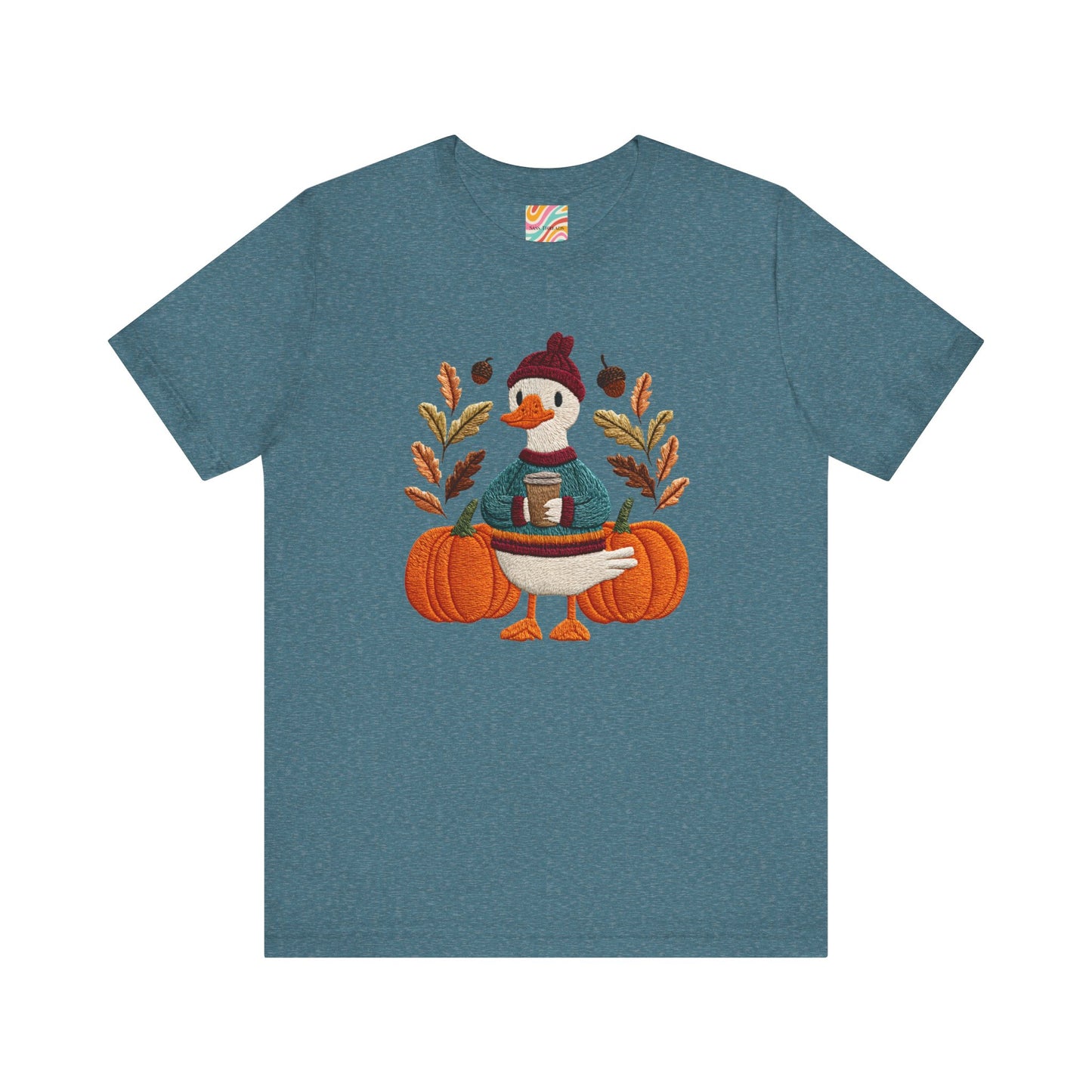 Autumn Goose Graphic Tee | Fall Sweatshirt, Cute Animal Shirt, Thanksgiving Gift, Cozy Apparel, Pumpkin Decor