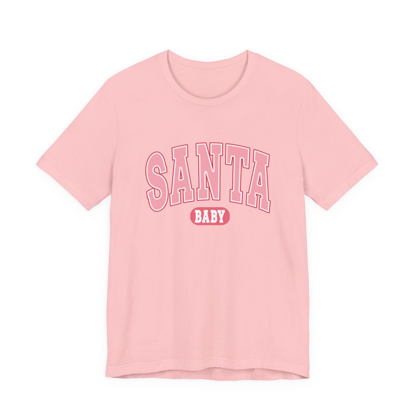Santa Baby Christmas Tee – Pink Retro Holiday Shirt for Women | Cute & Festive T-Shirt