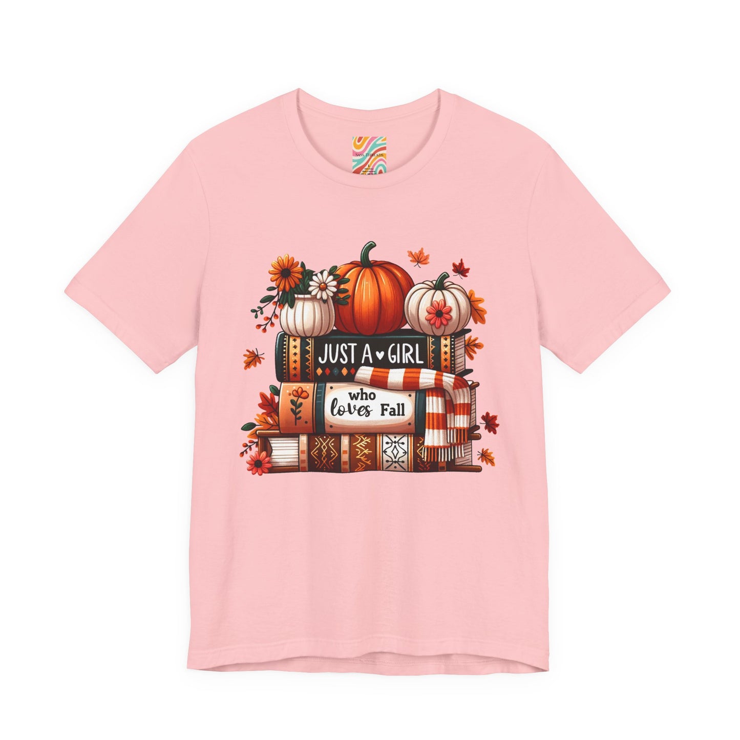 Fall Lover Tee, Autumn T-Shirt, Just a Girl Who Loves books