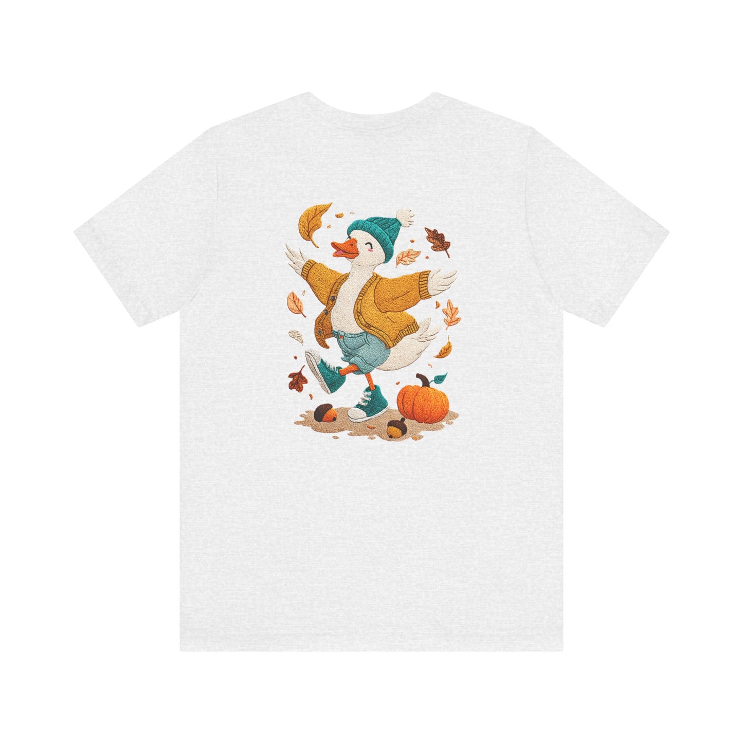 Autumn Goose Graphic Tee, Fall Vibes Shirt, Cozy Casual Wear, Thanksgiving Outfit, Unisex Seasonal Apparel