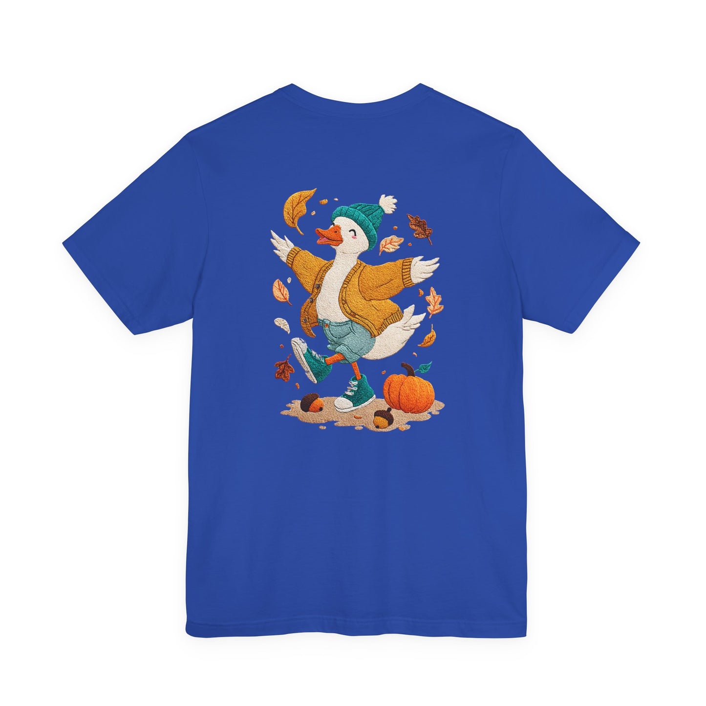 Autumn Goose Graphic Tee, Fall Vibes Shirt, Cozy Casual Wear, Thanksgiving Outfit, Unisex Seasonal Apparel
