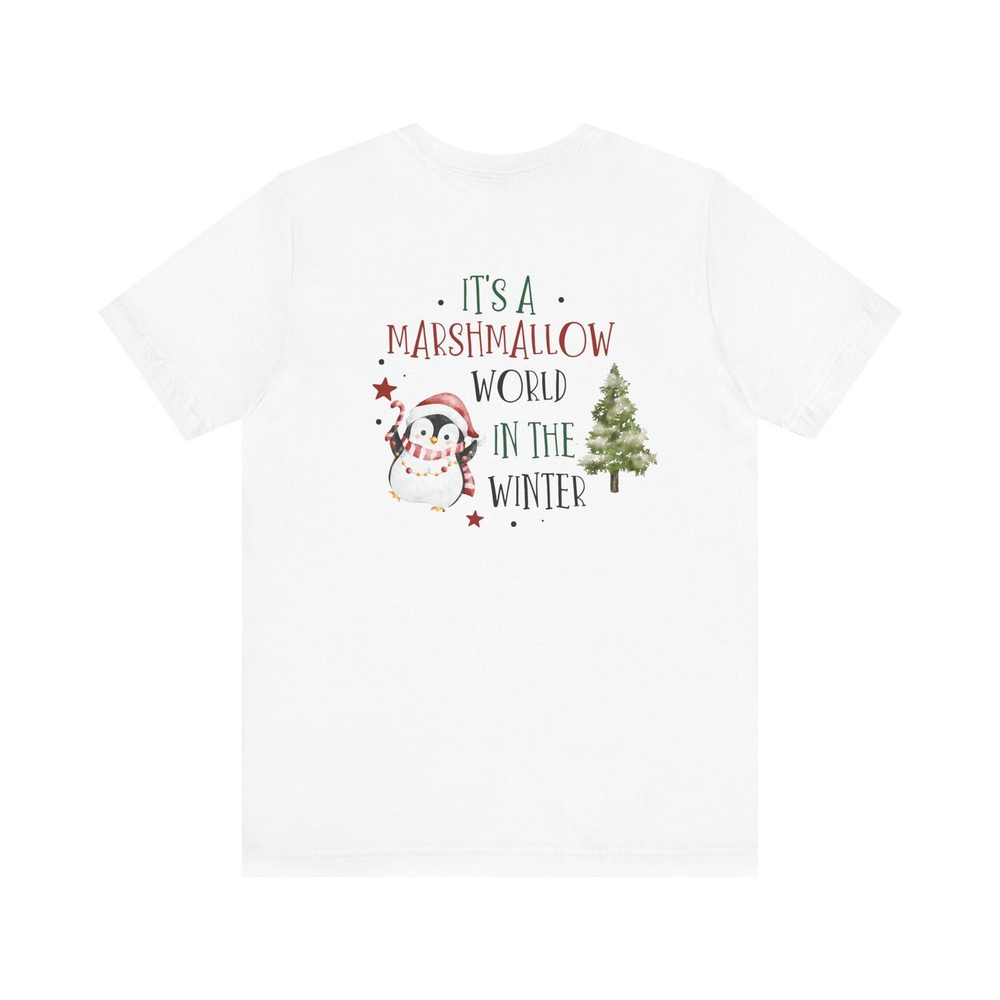 It’s a Marshmallow World in the Winter Tee – Cute Holiday Penguin Shirt