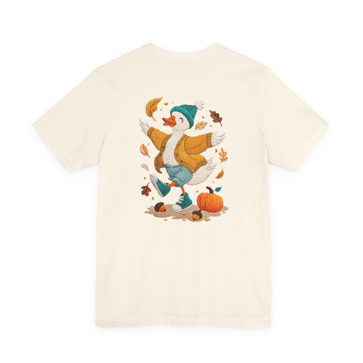 Autumn Goose Graphic Tee, Fall Vibes Shirt, Cozy Casual Wear, Thanksgiving Outfit, Unisex Seasonal Apparel