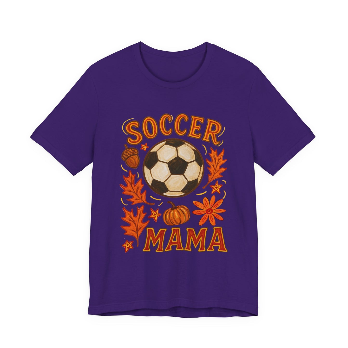 Autumn Soccer Mama Tee - Perfect for Fall Games, Gifts for Soccer Moms