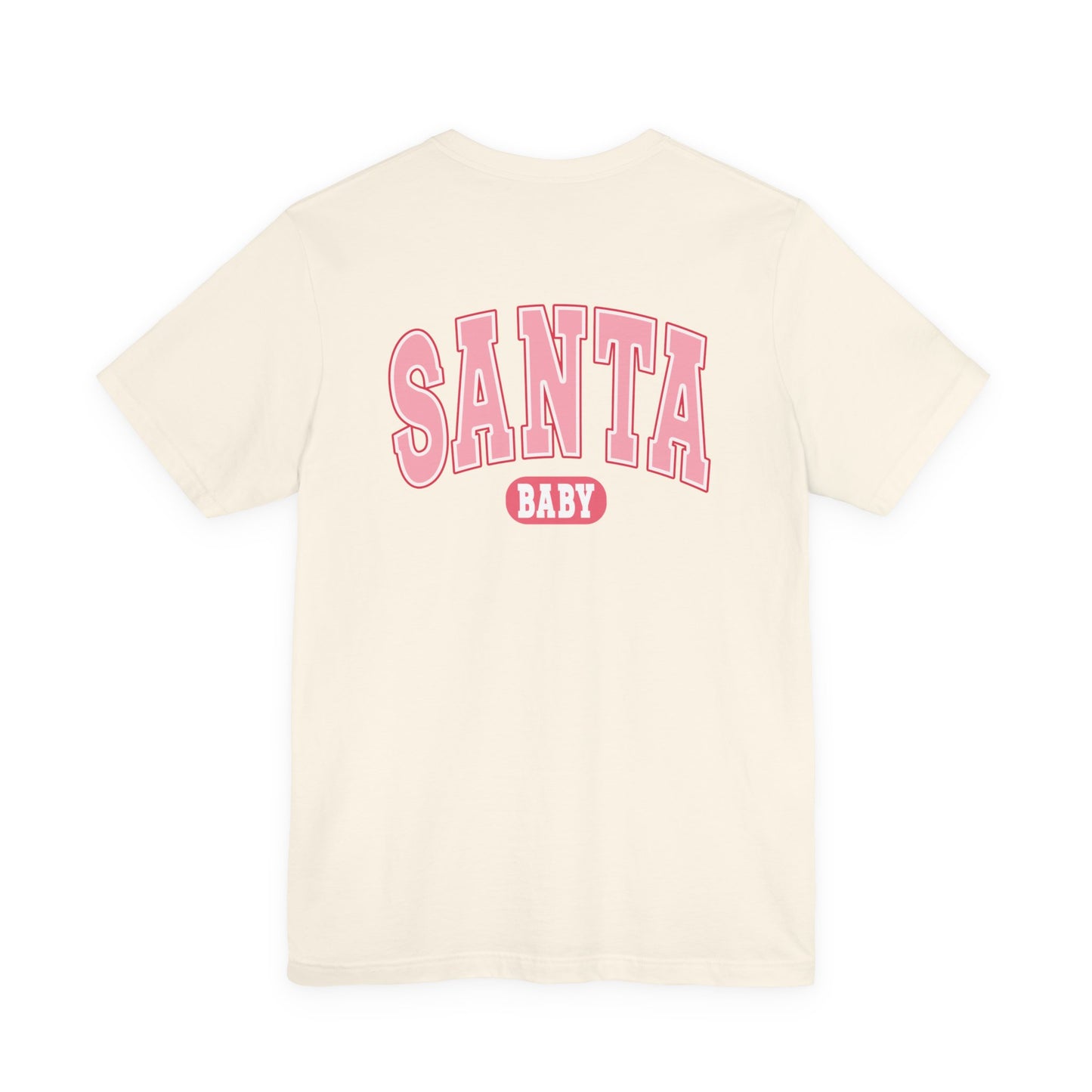 Santa Baby Christmas Tee – Pink Retro Holiday Shirt for Women | Cute & Festive T-Shirt