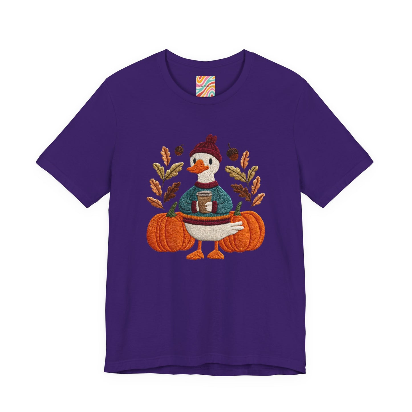 Autumn Goose Graphic Tee | Fall Sweatshirt, Cute Animal Shirt, Thanksgiving Gift, Cozy Apparel, Pumpkin Decor