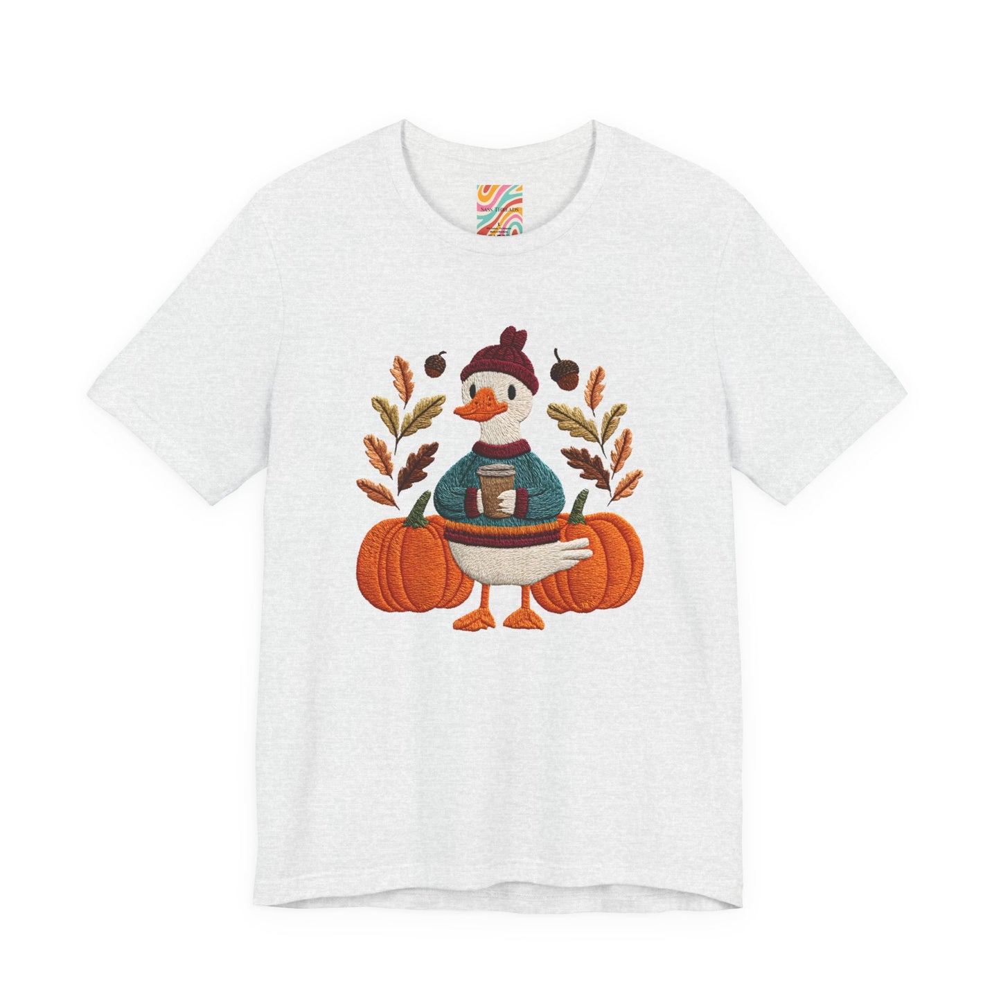 Autumn Goose Graphic Tee | Fall Sweatshirt, Cute Animal Shirt, Thanksgiving Gift, Cozy Apparel, Pumpkin Decor