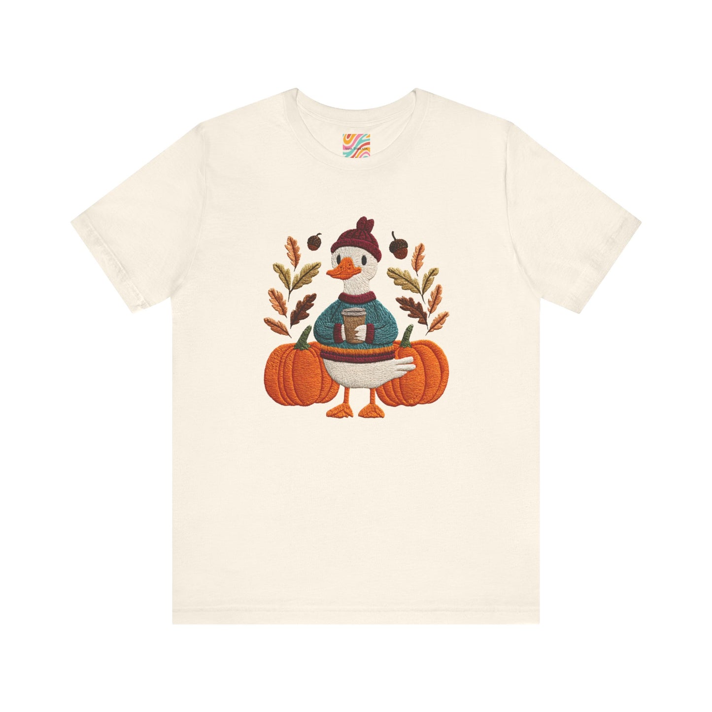 Autumn Goose Graphic Tee | Fall Sweatshirt, Cute Animal Shirt, Thanksgiving Gift, Cozy Apparel, Pumpkin Decor
