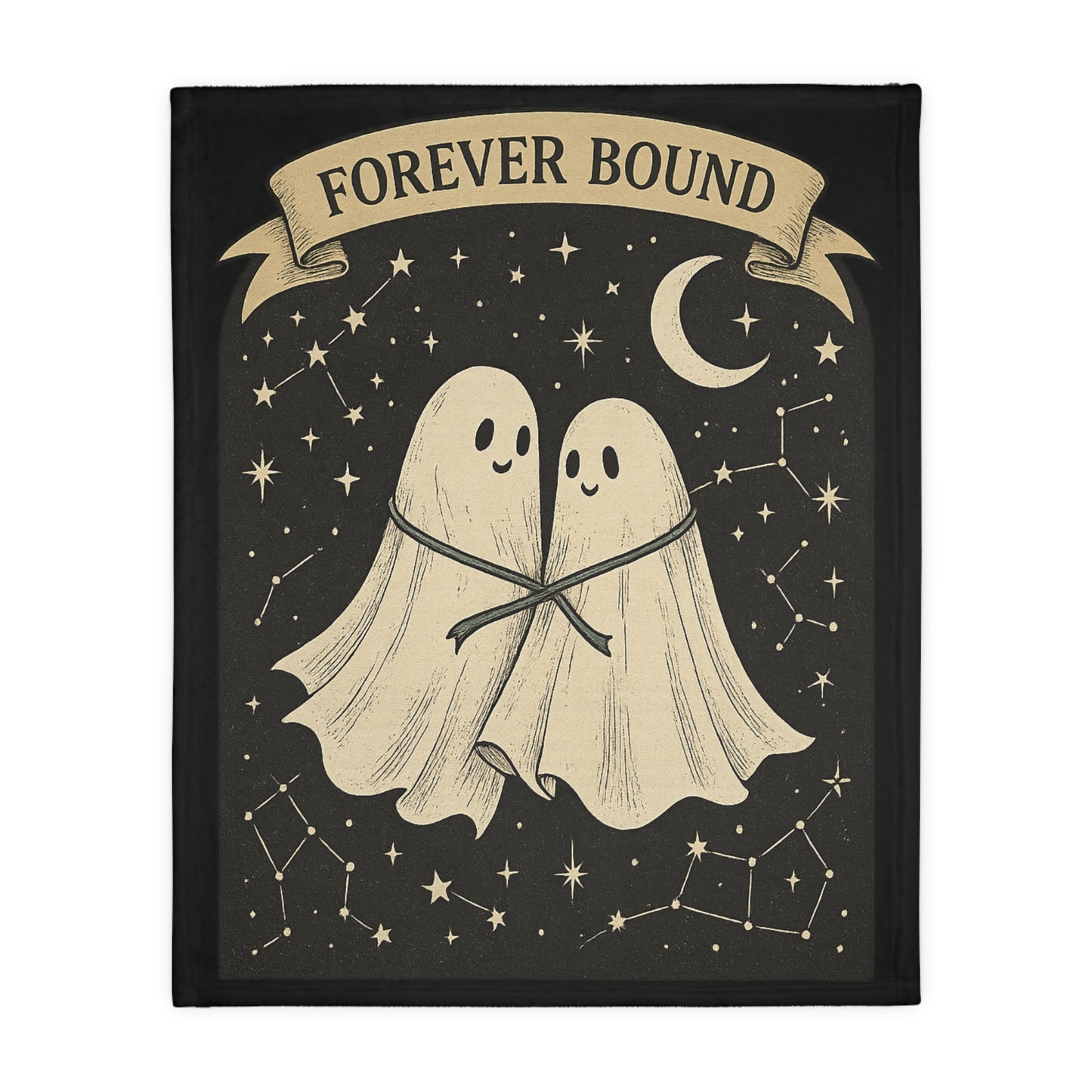 Forever Bound Ghost Couple Blanket