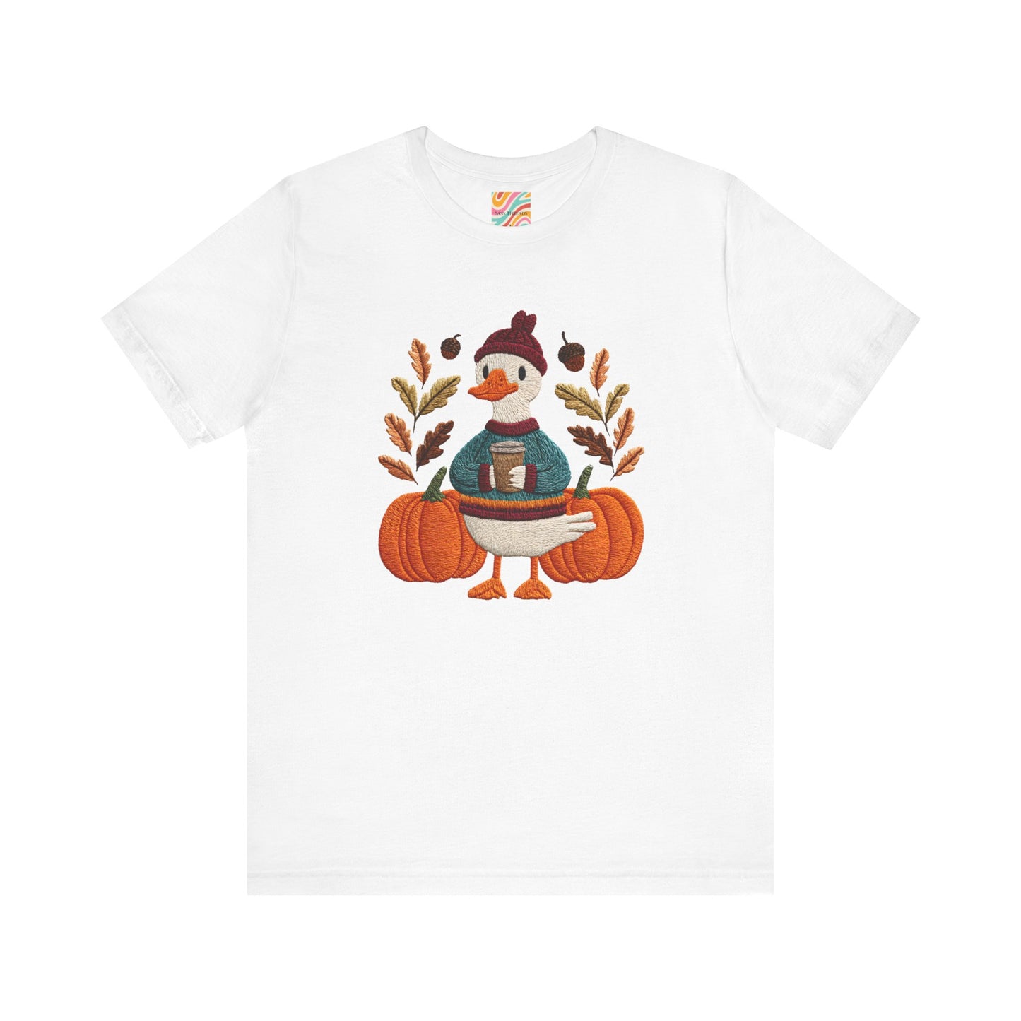 Autumn Goose Graphic Tee | Fall Sweatshirt, Cute Animal Shirt, Thanksgiving Gift, Cozy Apparel, Pumpkin Decor