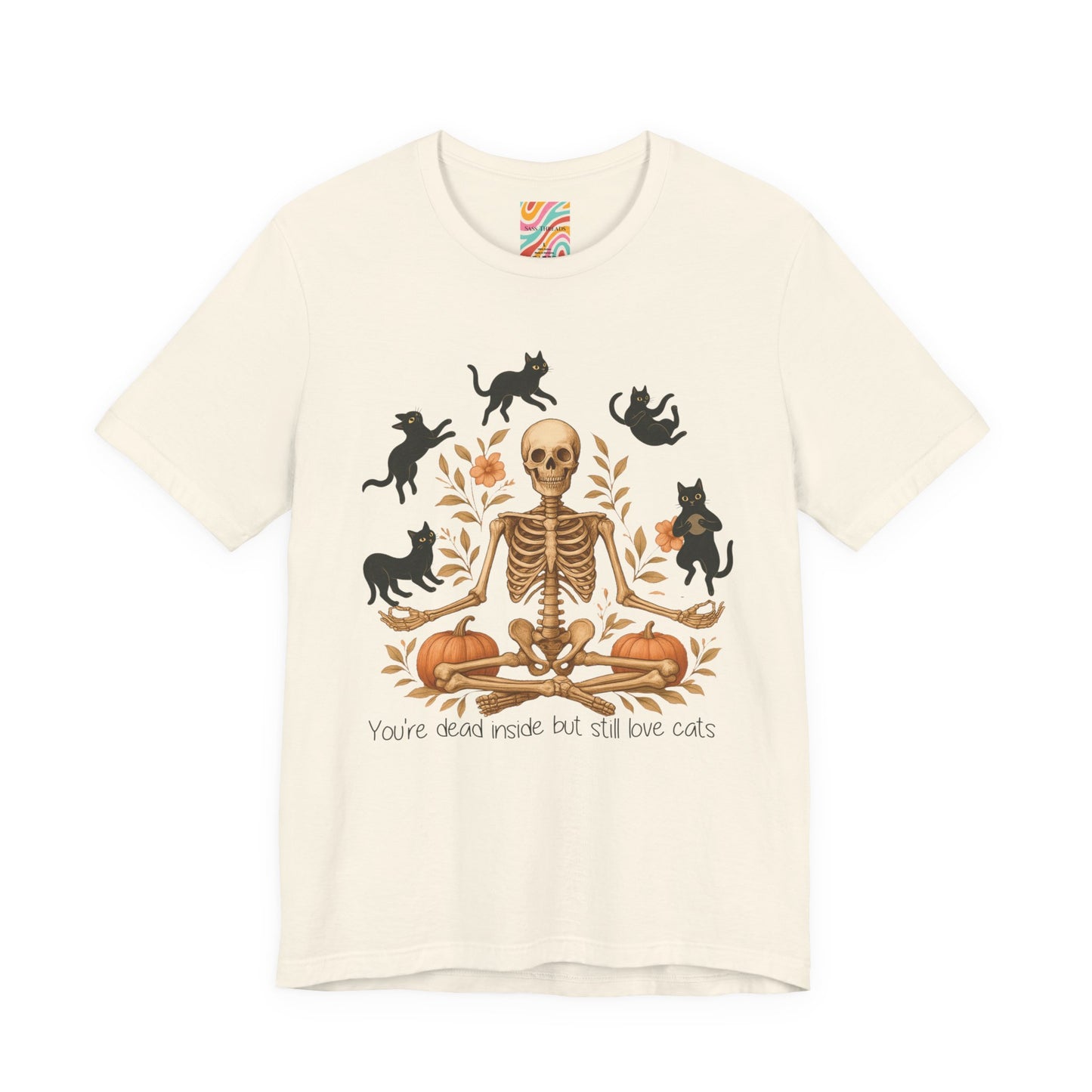 Skeleton & Cats T shirt