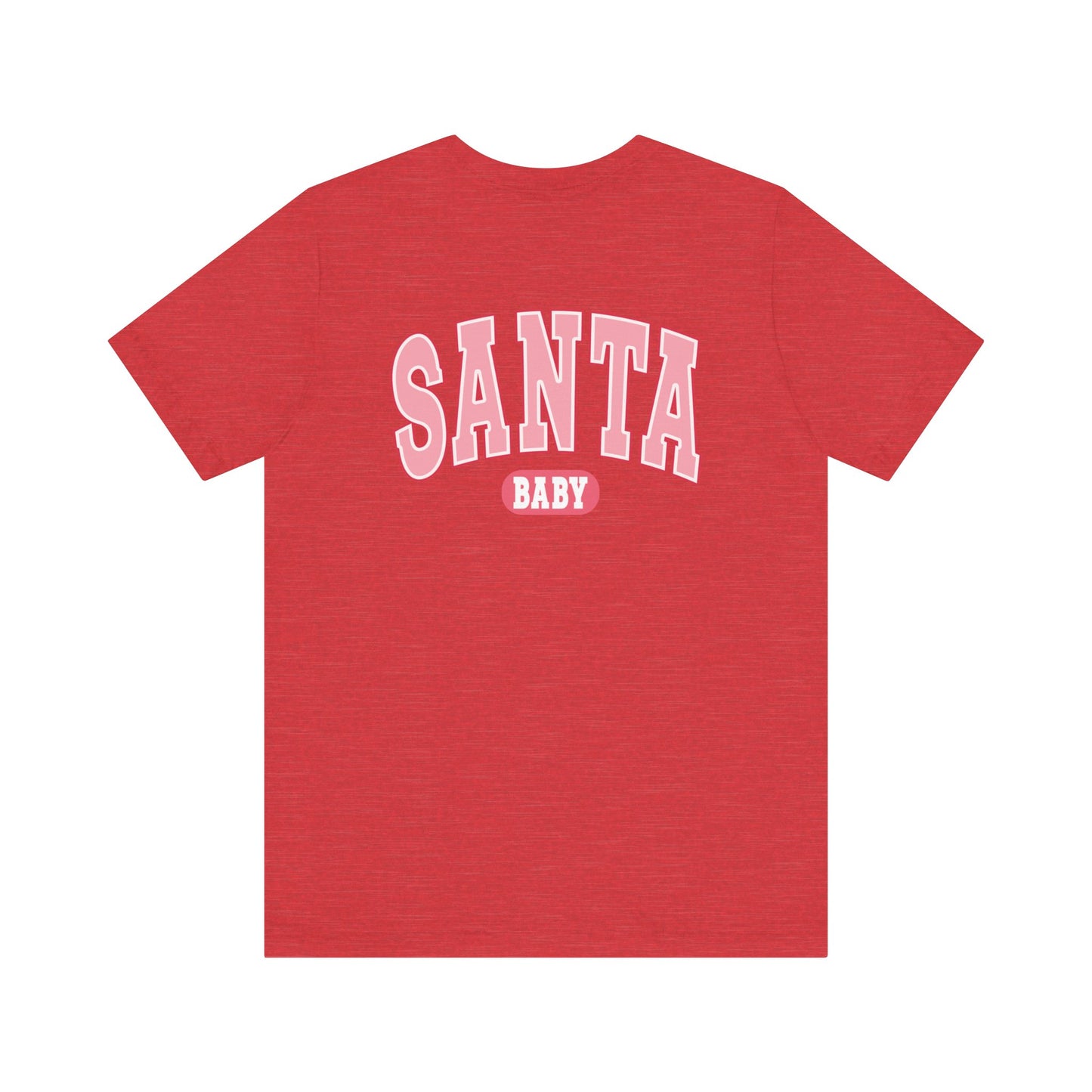 Santa Baby Christmas Tee – Pink Retro Holiday Shirt for Women | Cute & Festive T-Shirt