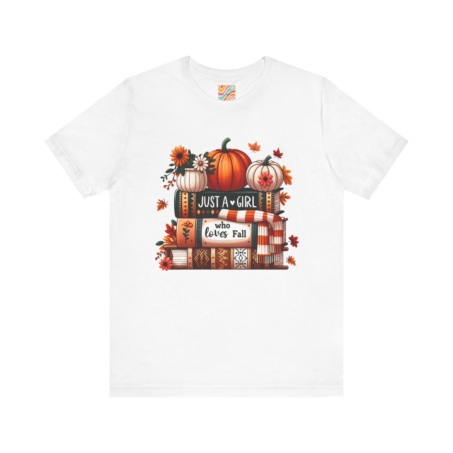 Fall Lover Tee, Autumn T-Shirt, Just a Girl Who Loves books