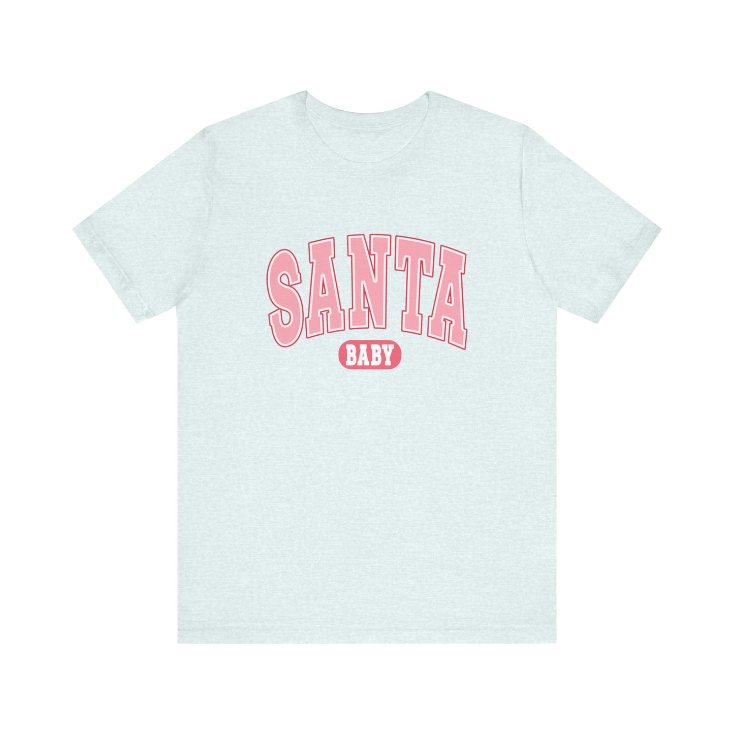 Santa Baby Christmas Tee – Pink Retro Holiday Shirt for Women | Cute & Festive T-Shirt