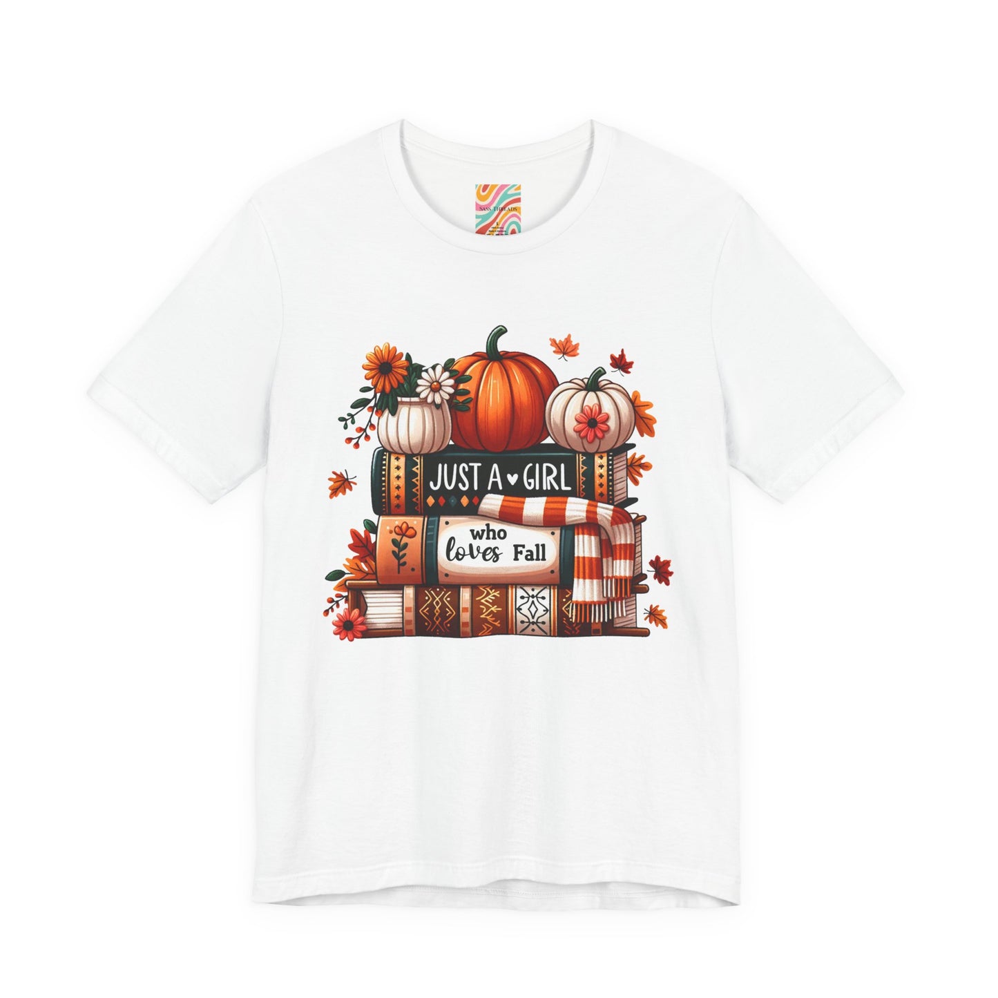 Fall Lover Tee, Autumn T-Shirt, Just a Girl Who Loves books