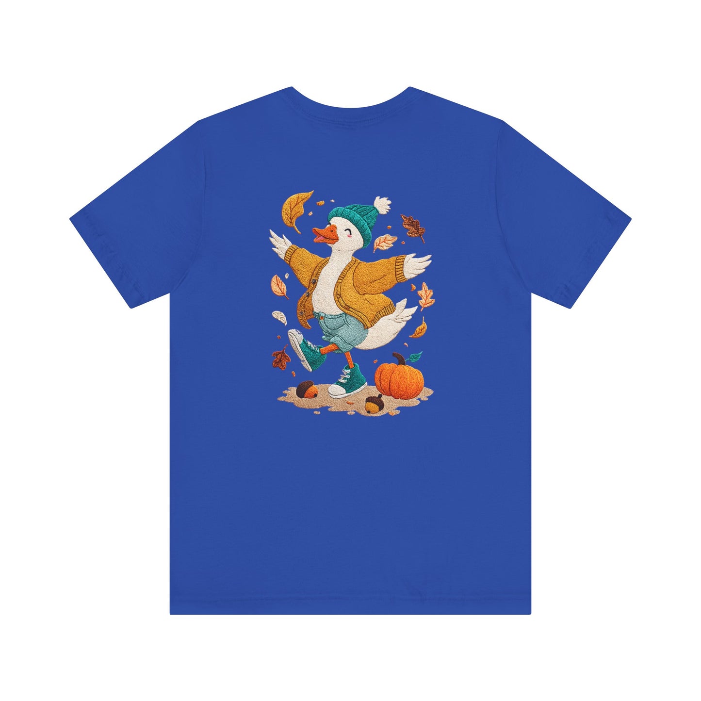 Autumn Goose Graphic Tee, Fall Vibes Shirt, Cozy Casual Wear, Thanksgiving Outfit, Unisex Seasonal Apparel