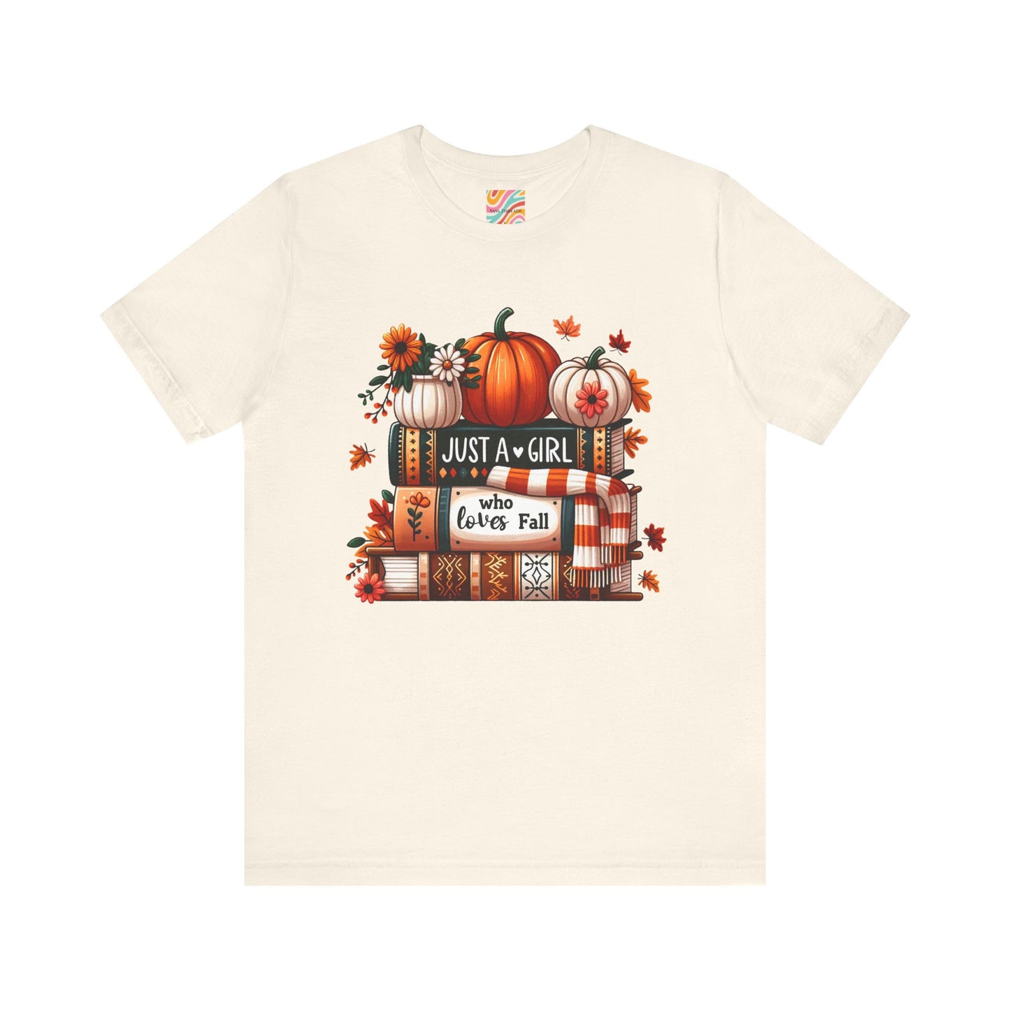 Fall Lover Tee, Autumn T-Shirt, Just a Girl Who Loves books