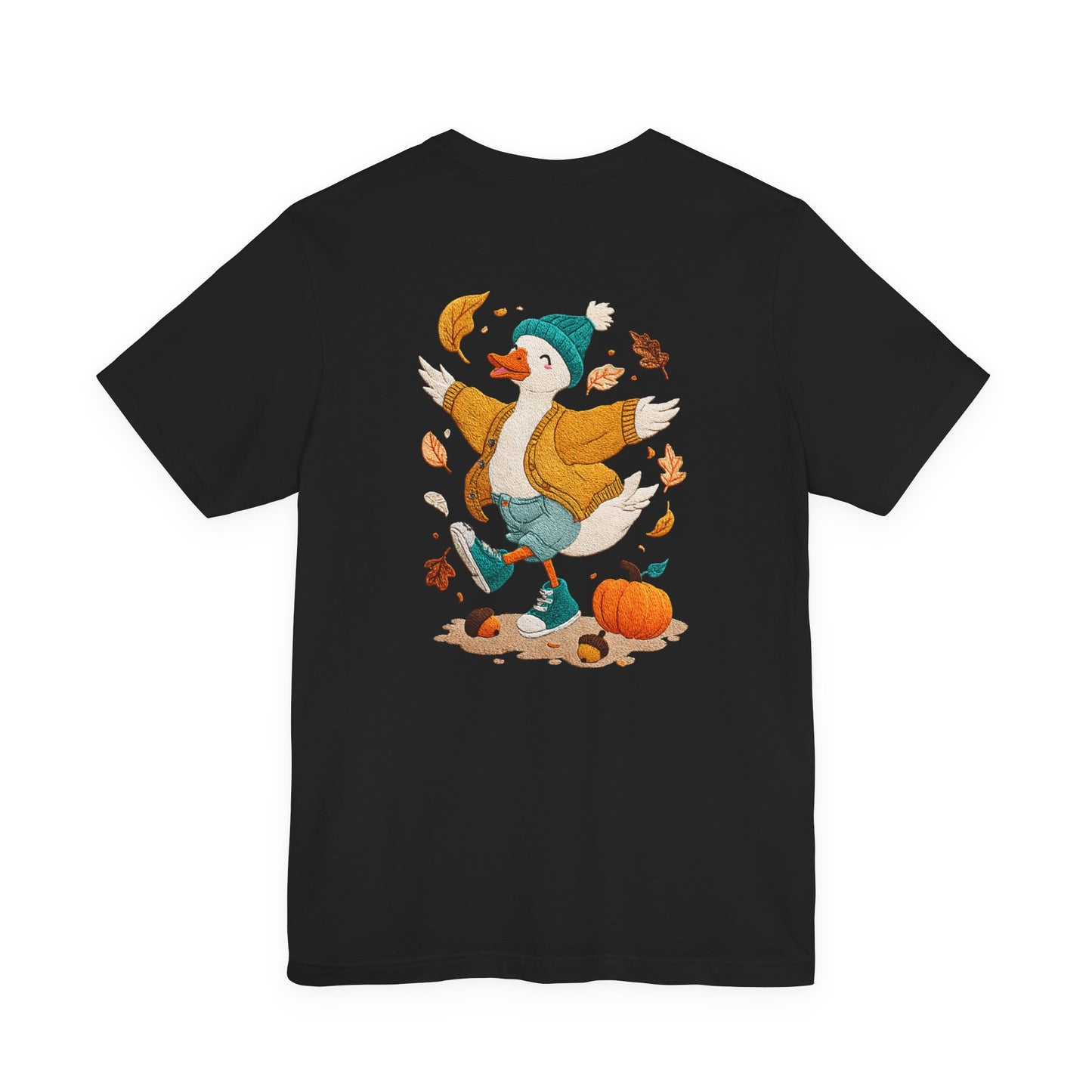 Autumn Goose Graphic Tee, Fall Vibes Shirt, Cozy Casual Wear, Thanksgiving Outfit, Unisex Seasonal Apparel